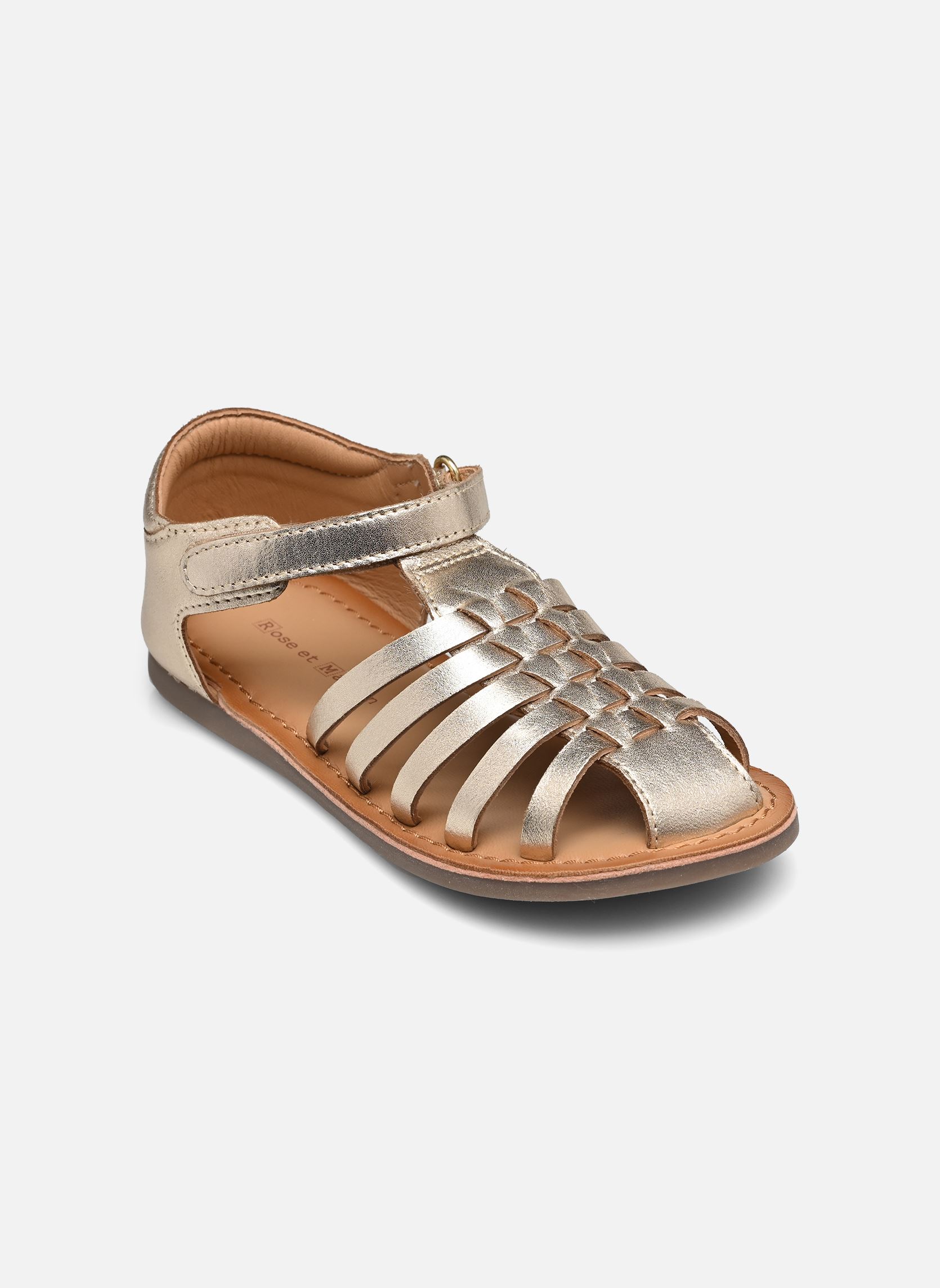 Sandales CHARLES fille or et bronze Rose et Martin Sandales CHARLES fille or et bronze Gold