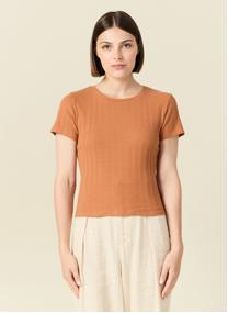 Tee-shirts T-shirts manches courtes - GARDENCOUF femme marron Bonobo Tee-shirts T-shirts manches courtes - GARDENCOUF femme marron Marron clair