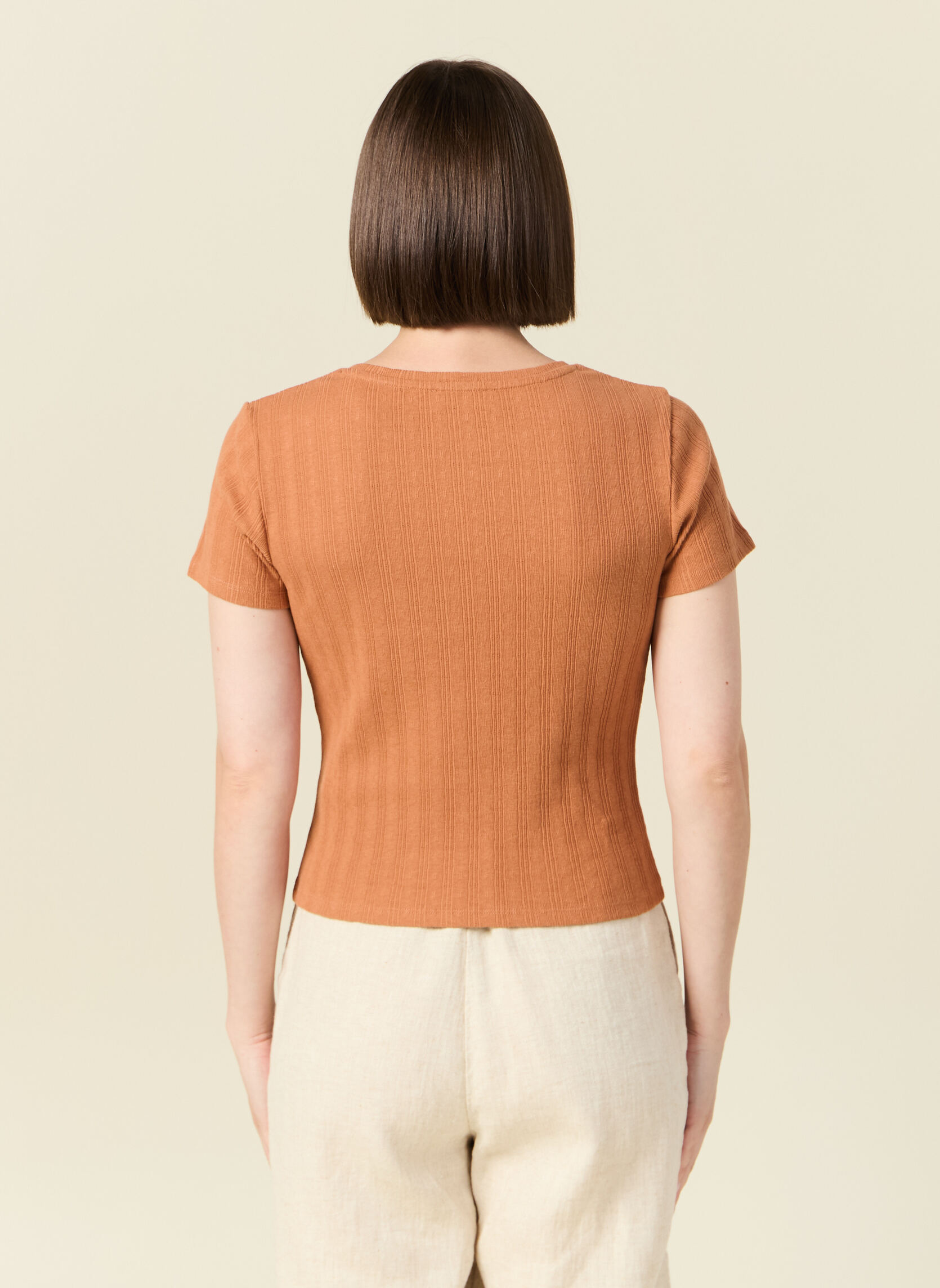 Tee-shirts T-shirts manches courtes - GARDENCOUF femme marron Bonobo Tee-shirts T-shirts manches courtes - GARDENCOUF femme marron Marron clair