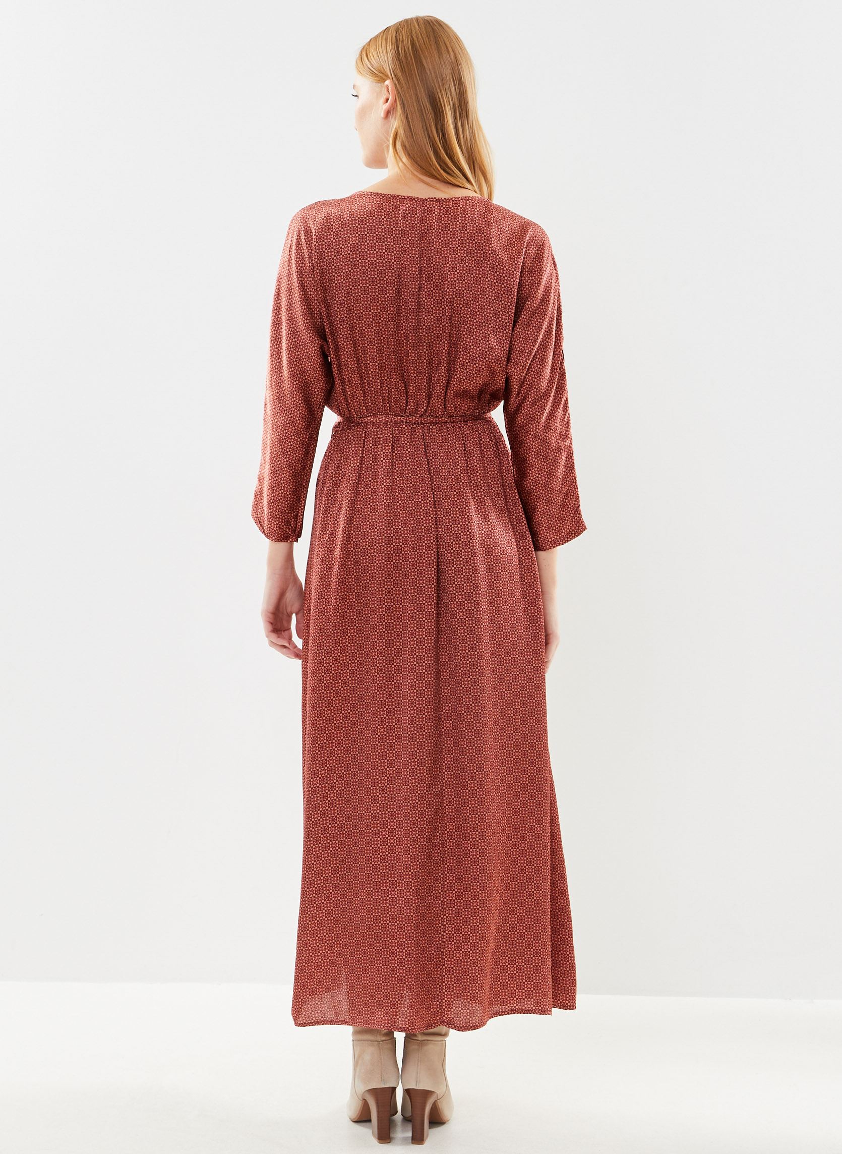 Robes longues Luna femme orange Grace & Mila Robes longues Luna femme orange TERRACOTTA