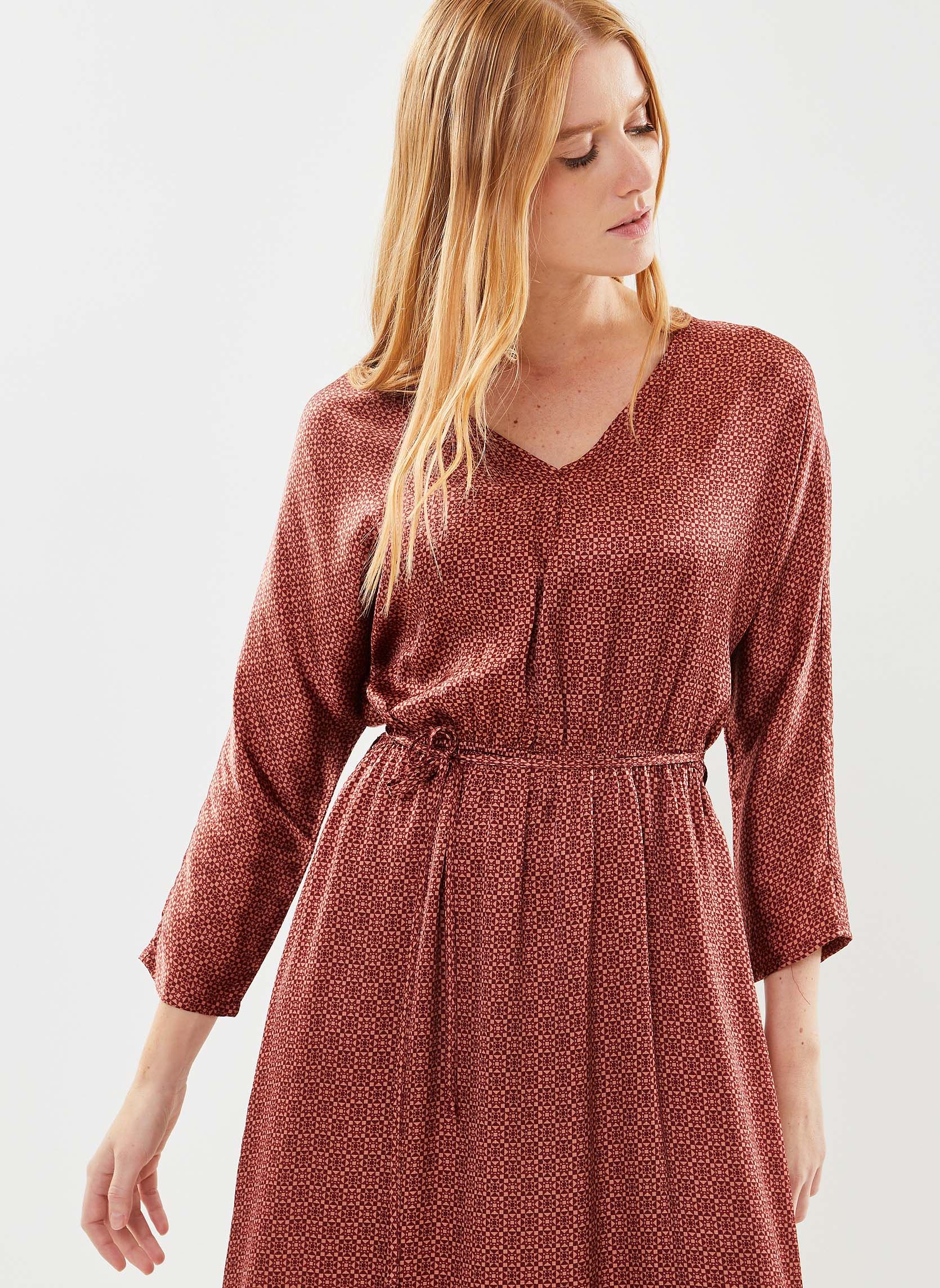 Robes longues Luna femme orange Grace & Mila Robes longues Luna femme orange TERRACOTTA