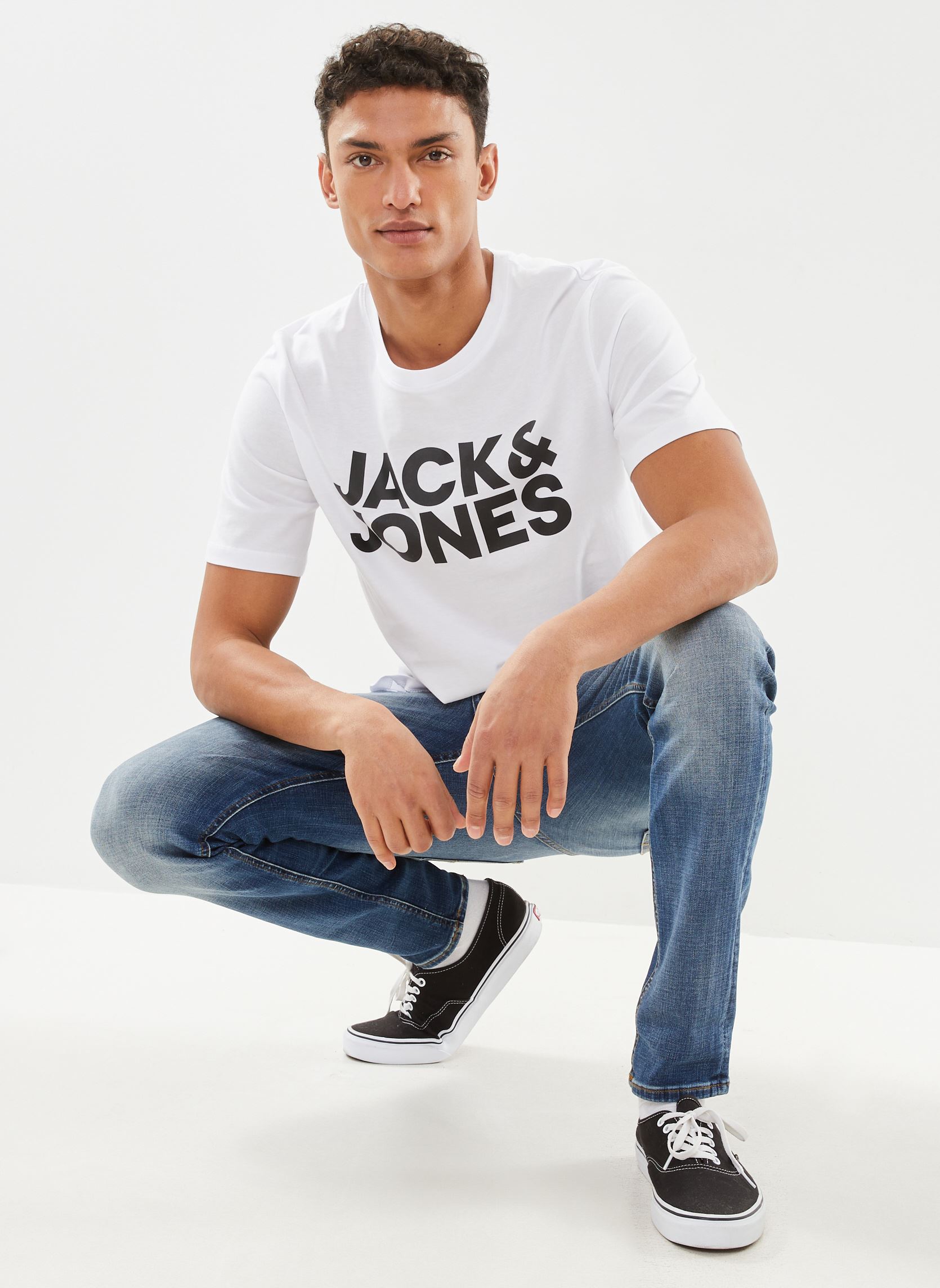 Tee-shirts manches courtes Jjecorp Logo Tee Ss O-Neck Noos homme blanc Jack & Jones Tee-shirts manches courtes Jjecorp Logo Tee Ss O-Neck Noos homme blanc WHITE/SLIM/LARGE