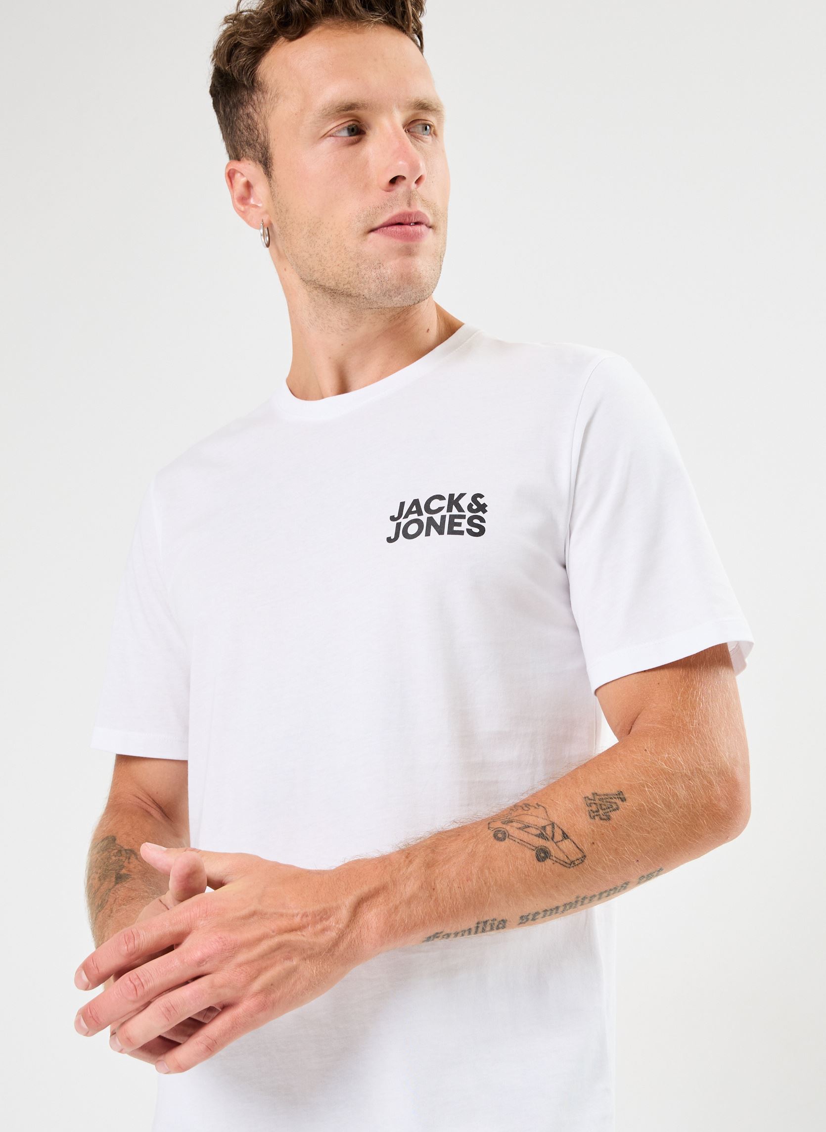 Tee-shirts manches courtes Jjecorp Logo Tee Ss O-Neck Noos homme blanc Jack & Jones Tee-shirts manches courtes Jjecorp Logo Tee Ss O-Neck Noos homme blanc WHITE