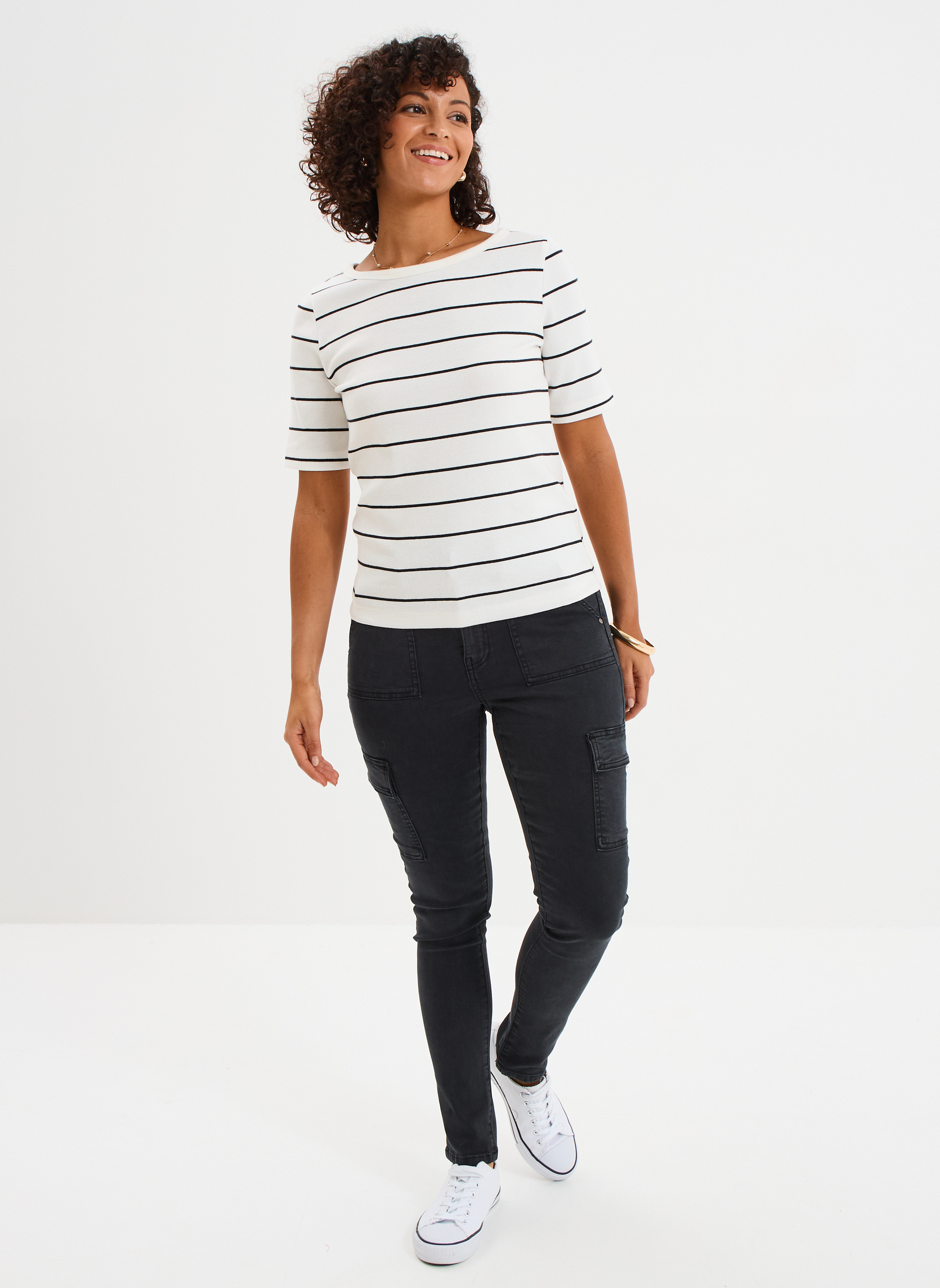 Pantalons droit MIS3_PLISBOA femme noir LIBERTO Pantalons droit MIS3_PLISBOA femme noir Noir