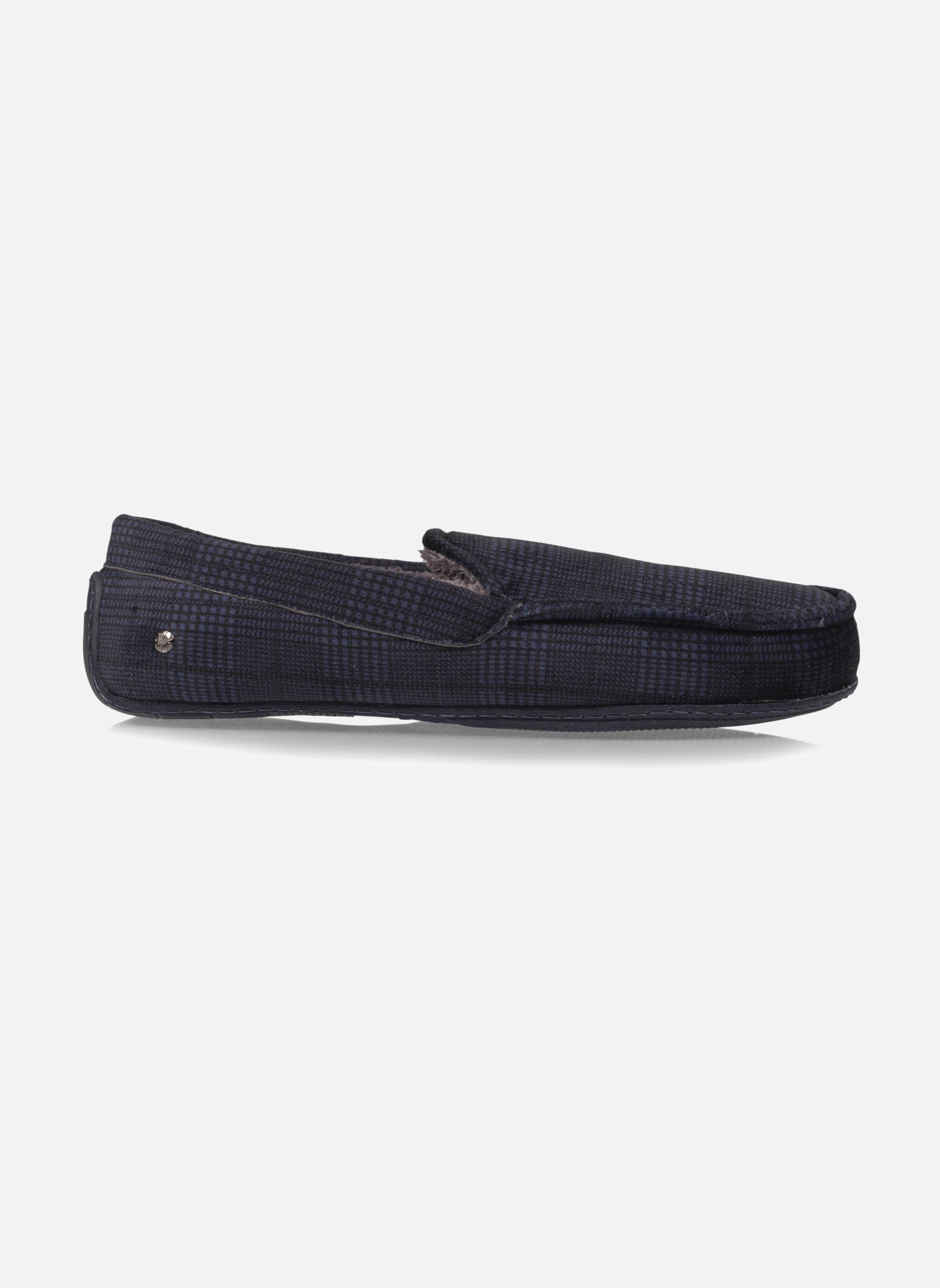 Chaussons Chaussons mocassins Homme carreaux Marine homme bleu Isotoner Chaussons Chaussons mocassins Homme carreaux Marine homme bleu Bleu marine