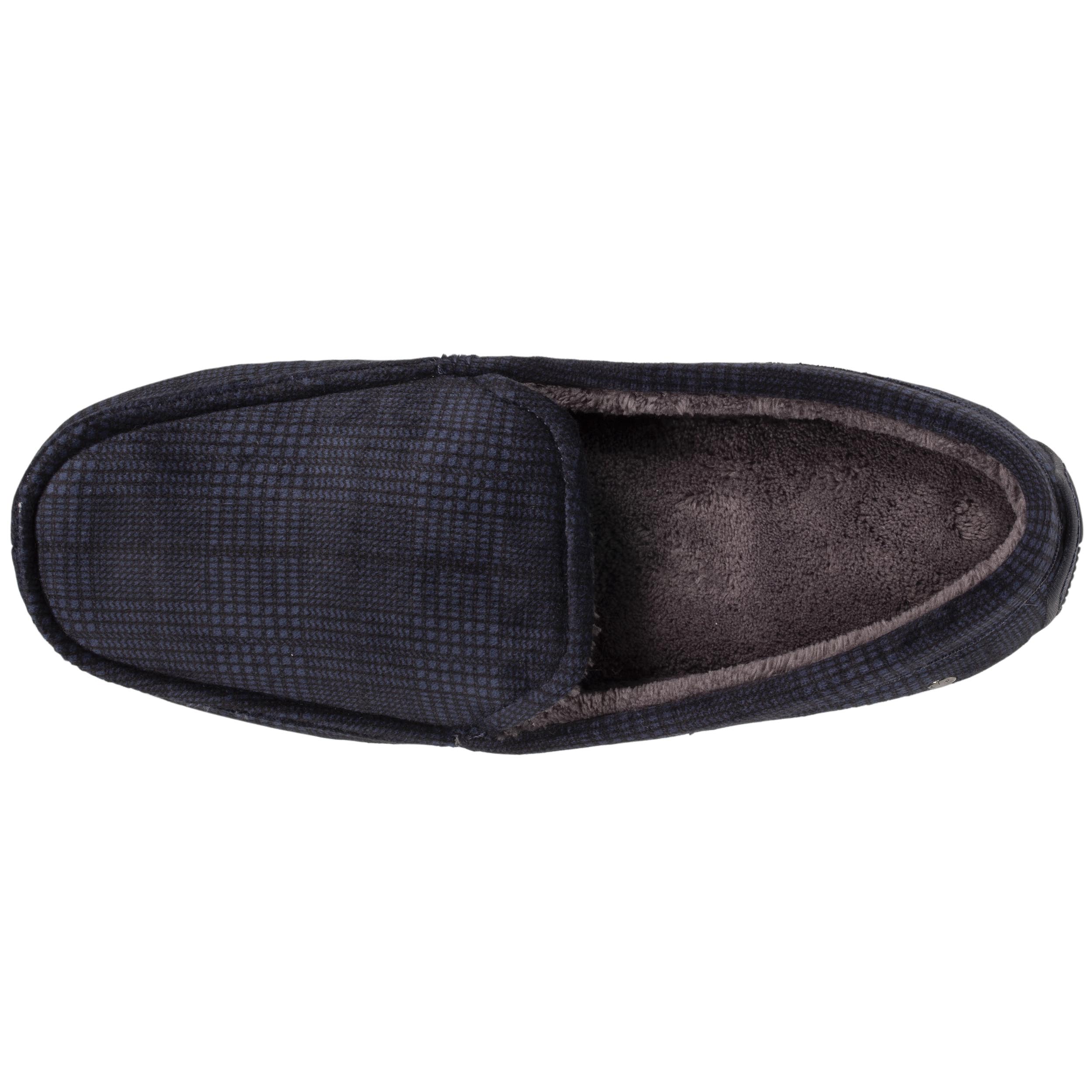 Chaussons Chaussons mocassins Homme carreaux Marine homme bleu Isotoner Chaussons Chaussons mocassins Homme carreaux Marine homme bleu Bleu marine