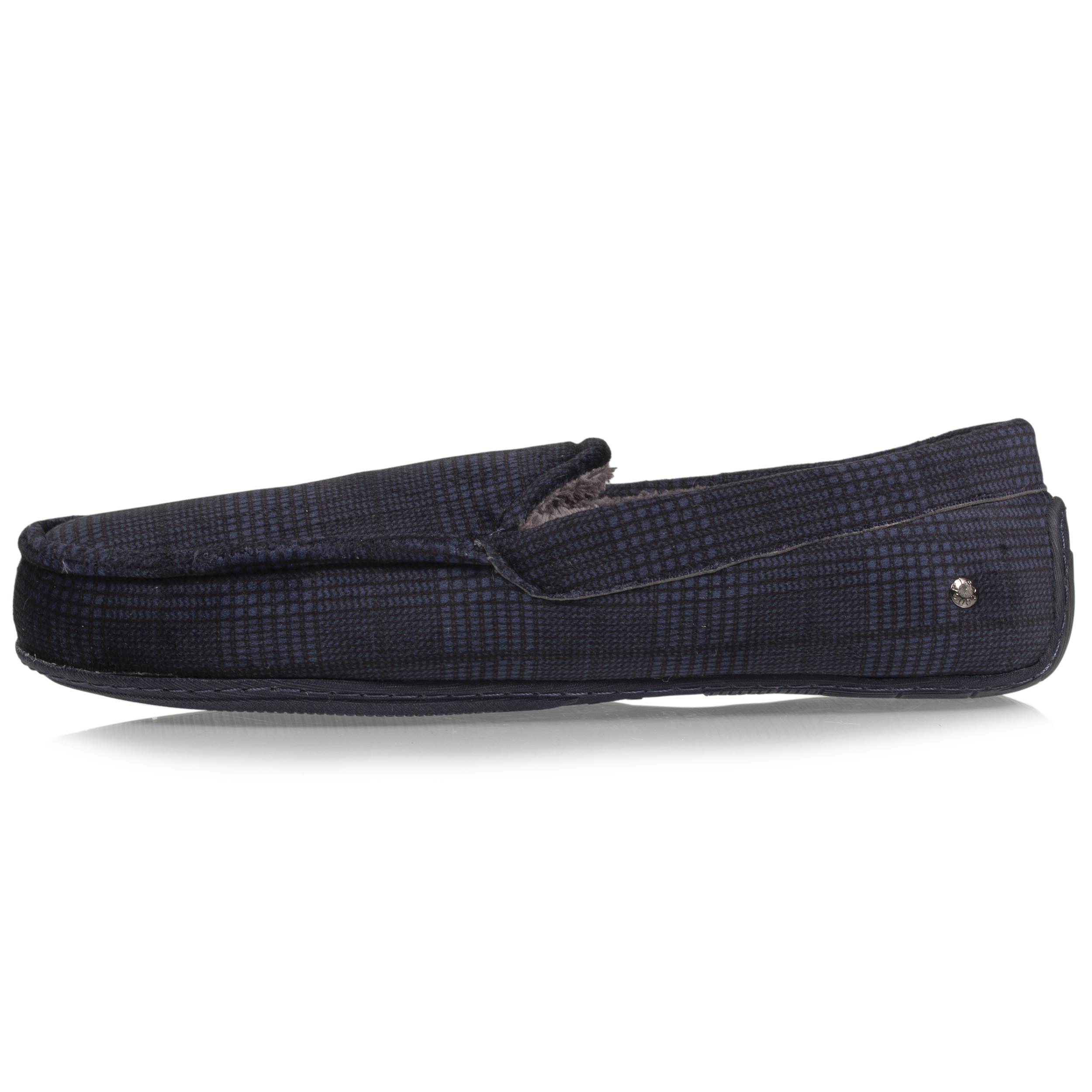 Chaussons Chaussons mocassins Homme carreaux Marine homme bleu Isotoner Chaussons Chaussons mocassins Homme carreaux Marine homme bleu Bleu marine