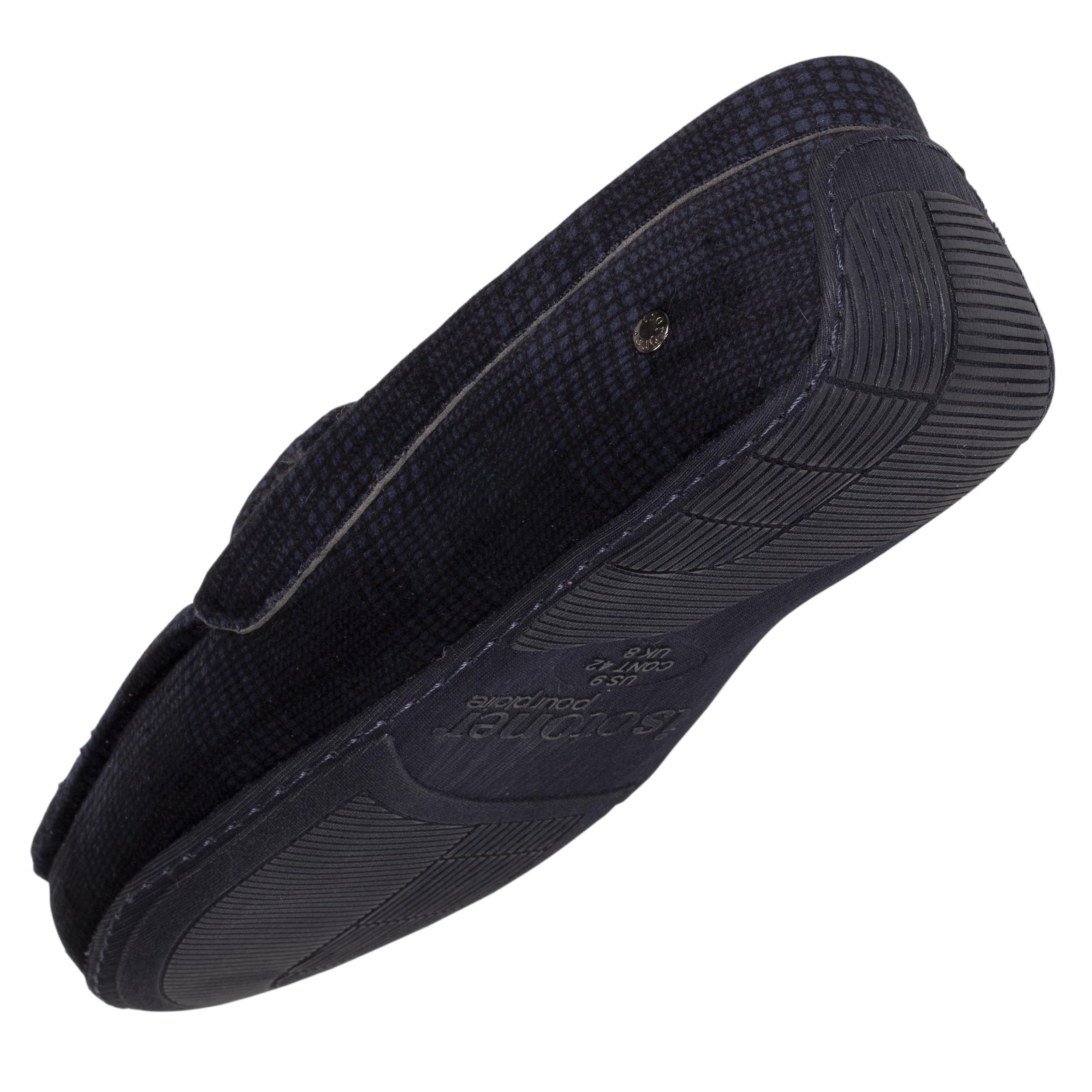 Chaussons Chaussons mocassins Homme carreaux Marine homme bleu Isotoner Chaussons Chaussons mocassins Homme carreaux Marine homme bleu Bleu marine