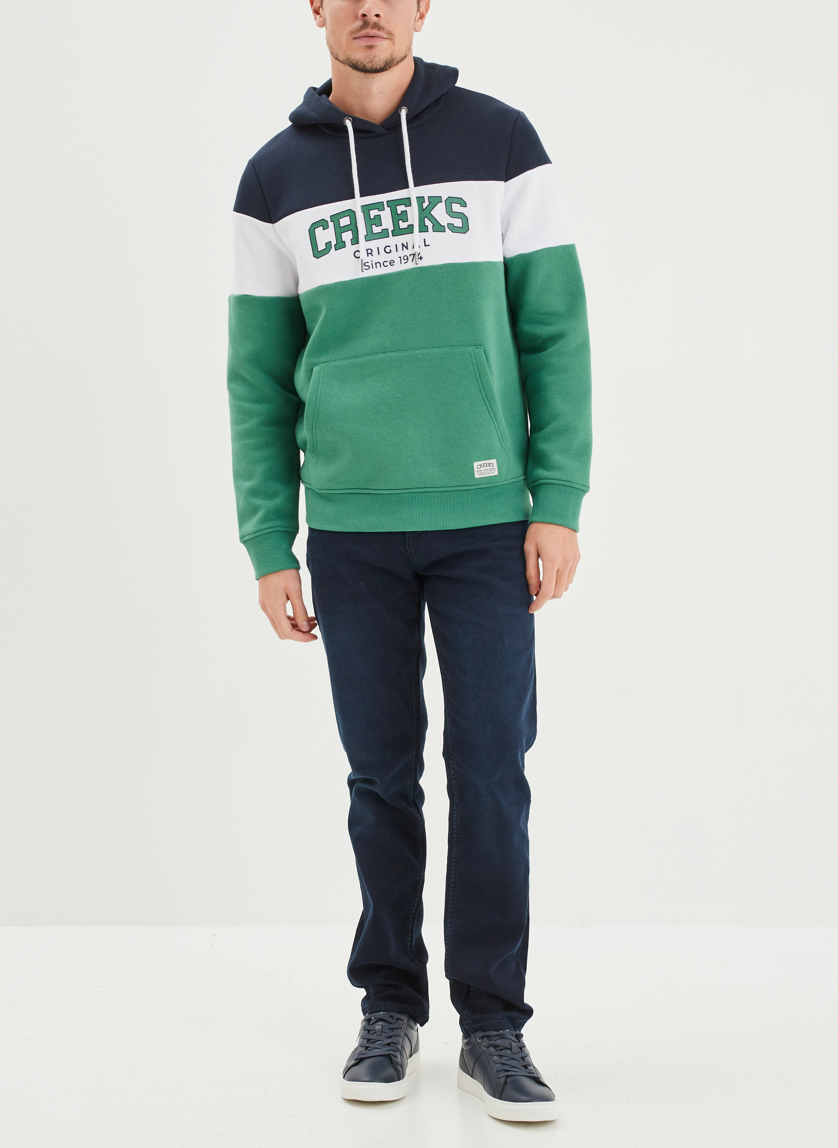 Jeans droit Jean - CRE1_REGUL_KNIT homme bleu CREEKS Jeans droit Jean - CRE1_REGUL_KNIT homme bleu Bleu