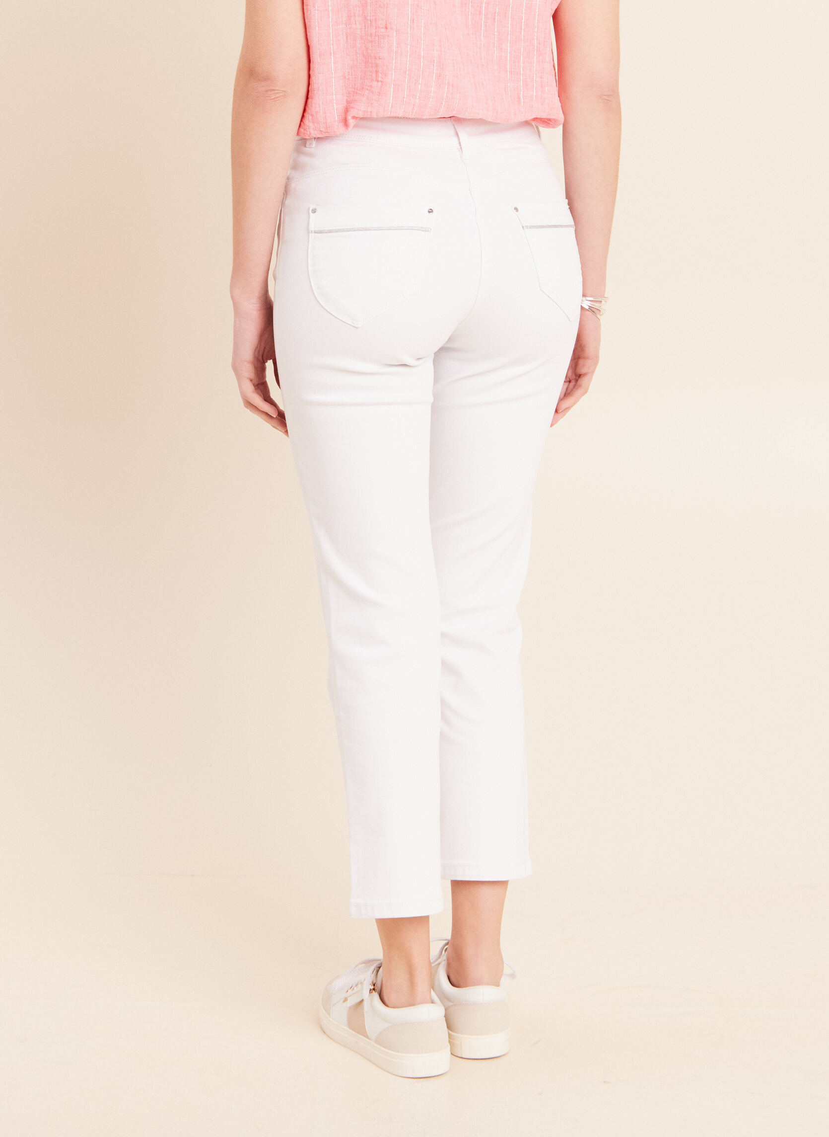 Jeans droit PERIGHT femme blanc Bréal Jeans droit PERIGHT femme blanc Blanc
