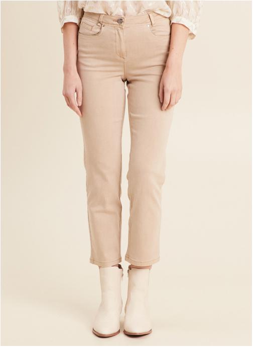 Bréal Jeans droit PERIGHT femme beige