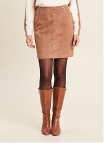 Jupes mi-longues JEBRIGITTE femme marron Bréal Jupes mi-longues JEBRIGITTE femme marron Marron