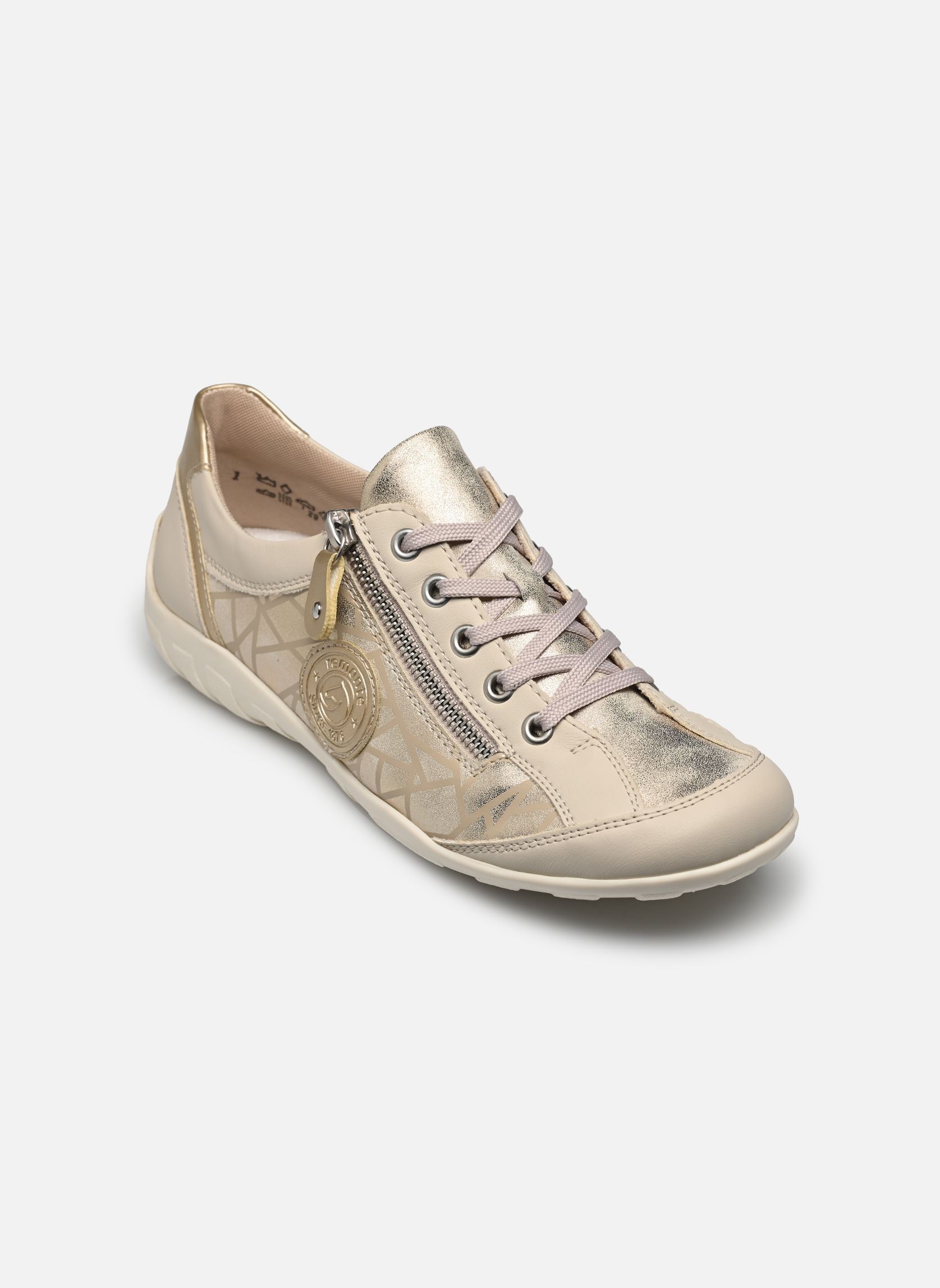 Baskets basses R3408 femme beige Remonte Baskets basses R3408 femme beige PERLE/MUSCHEL/LEHM/LIGHTGOLD