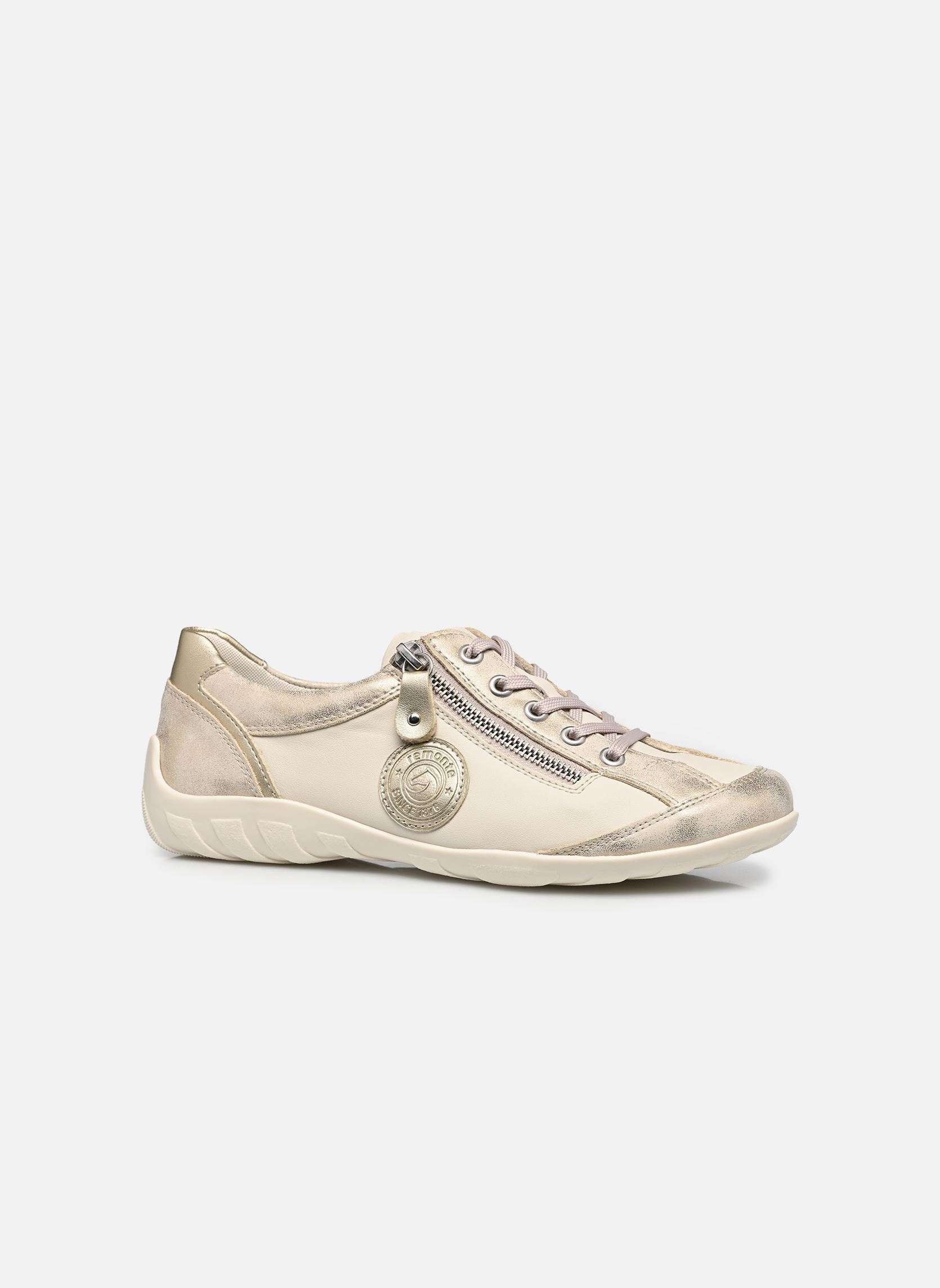 Lage sneakers R3408 dames goud en brons Remonte Lage sneakers R3408 dames goud en brons MUSCHEL/PORZELLAN/PALEGOLD