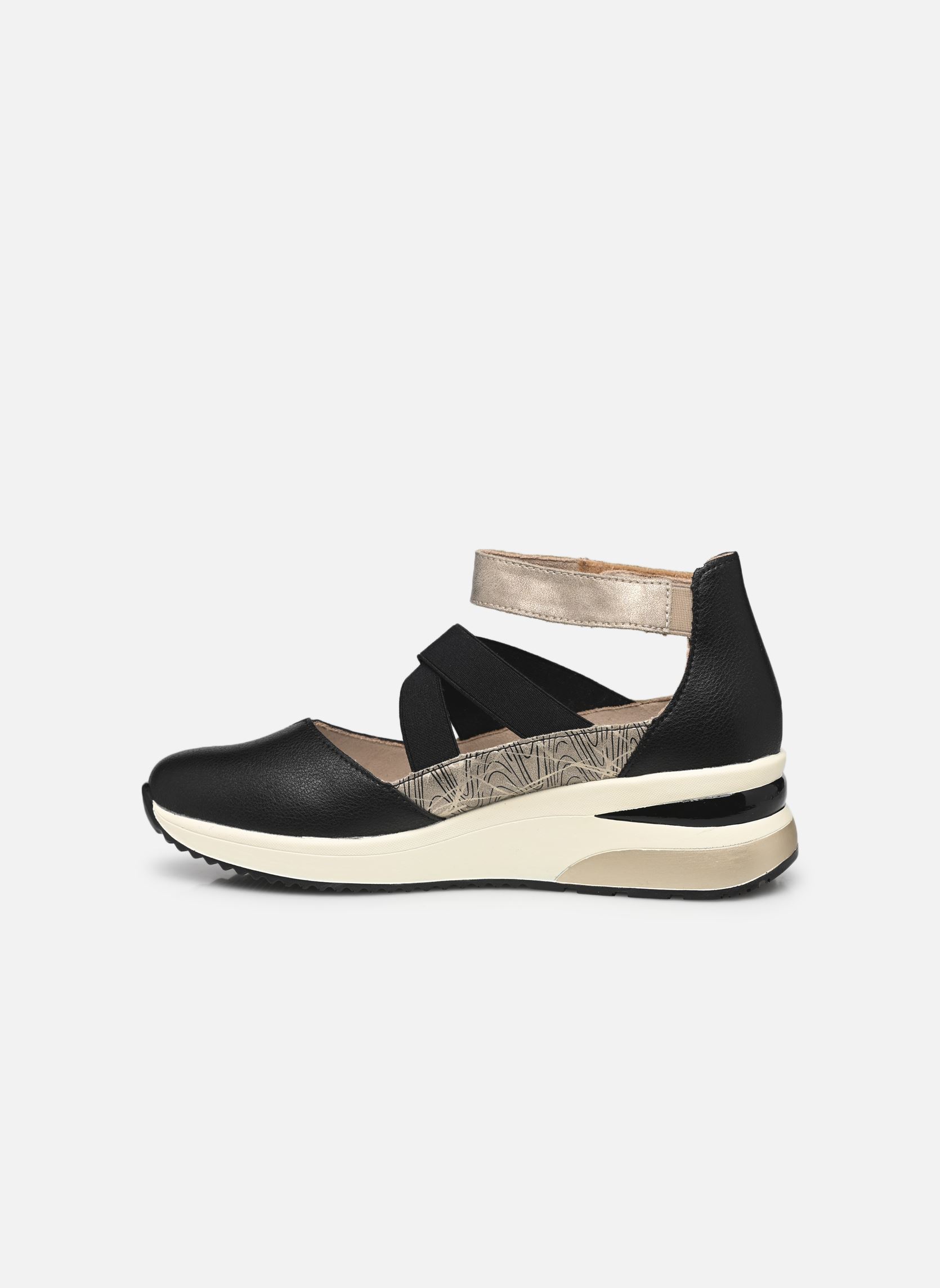 Baskets compensées D2411 femme noir Remonte Baskets compensées D2411 femme noir NERO/PERLE/SCHWARZ-ALLOY/SCHWA