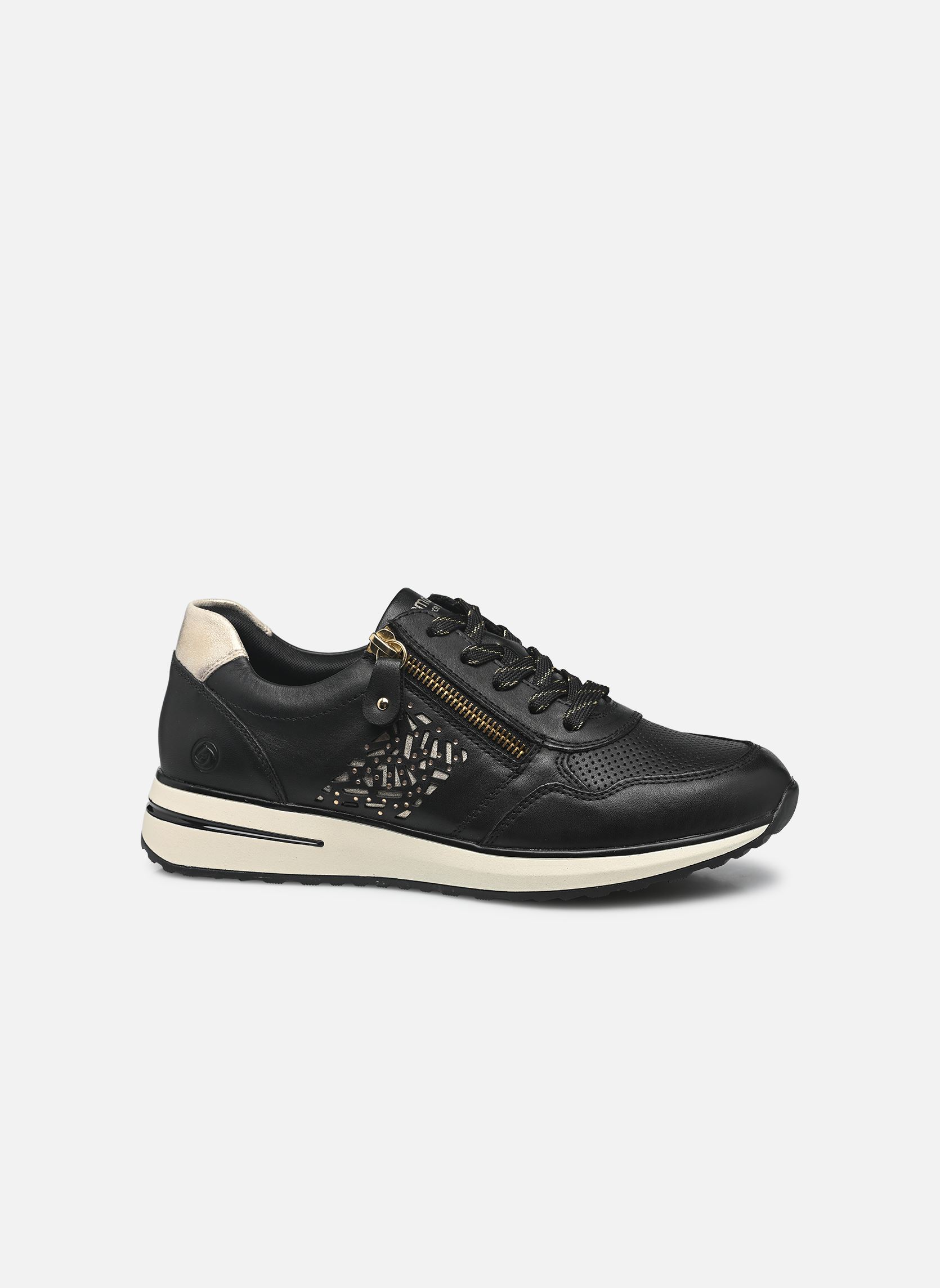 Niedrige Sneaker D1G00 damen schwarz Remonte Niedrige Sneaker D1G00 damen schwarz SCHWARZ/MUSCHEL/SCHWARZ