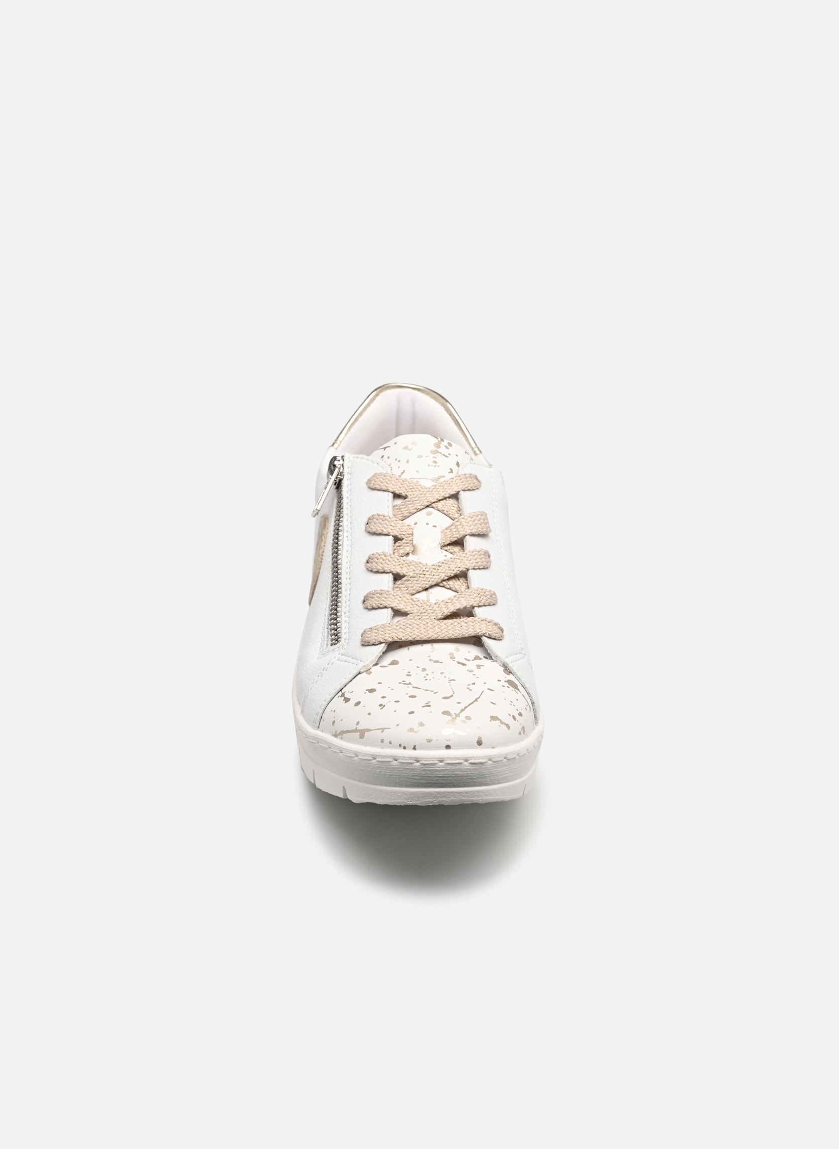 Lage sneakers D5832 dames wit Remonte Lage sneakers D5832 dames wit WHITE/ALLOY/WEISS/GOLD/MUSCHEL
