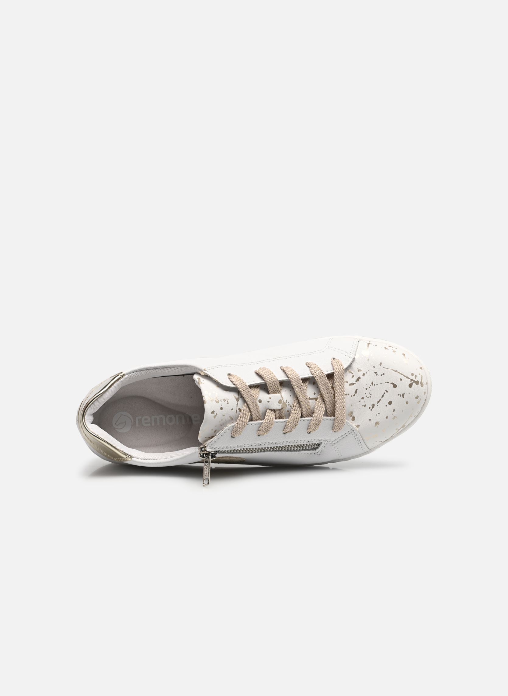 Lage sneakers D5832 dames wit Remonte Lage sneakers D5832 dames wit WHITE/ALLOY/WEISS/GOLD/MUSCHEL