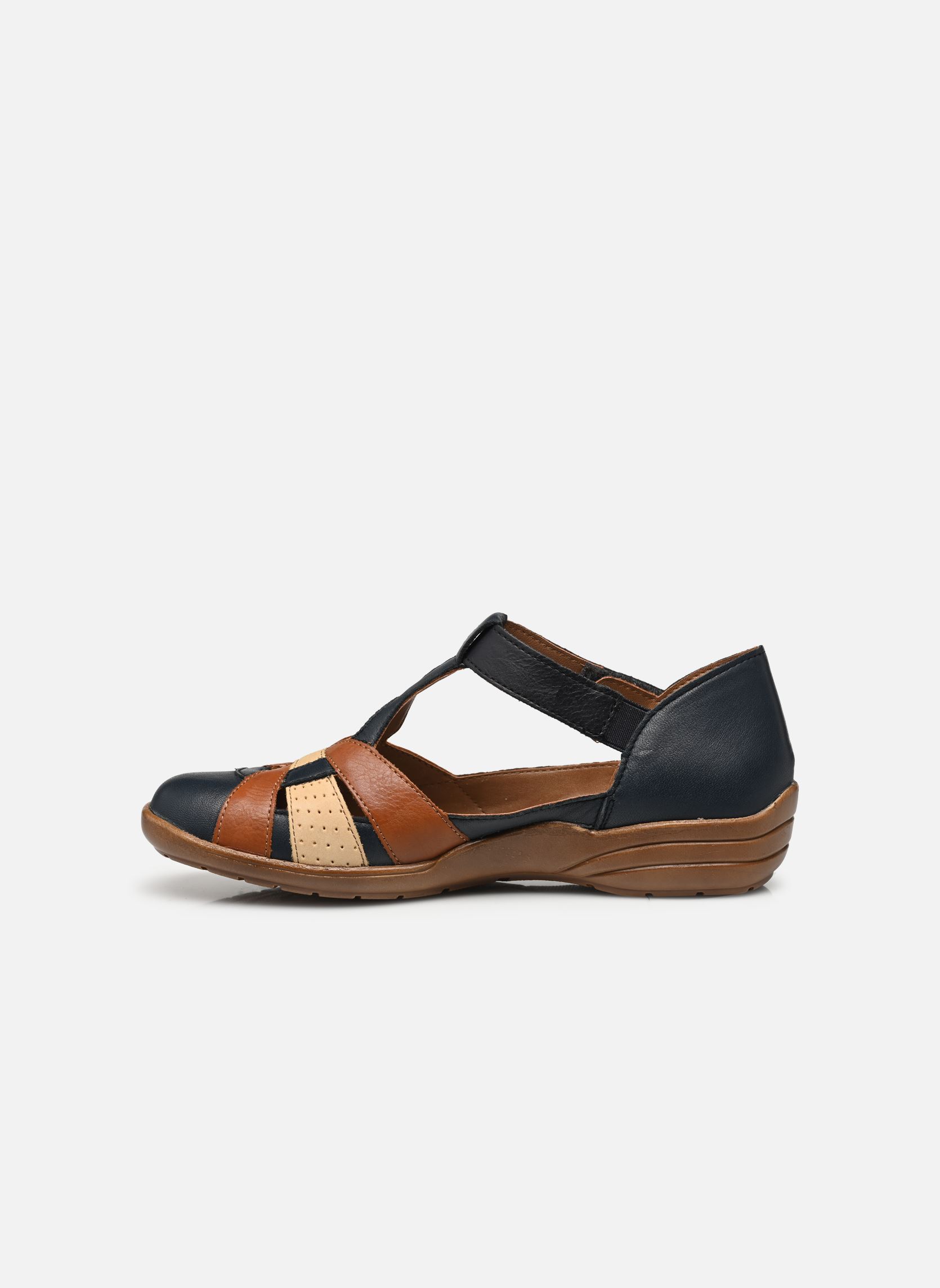 Platte sandalen R7601 dames meerkleurig Remonte Platte sandalen R7601 dames meerkleurig ATLANTIS/CAYENNE/TAN/OZEAN