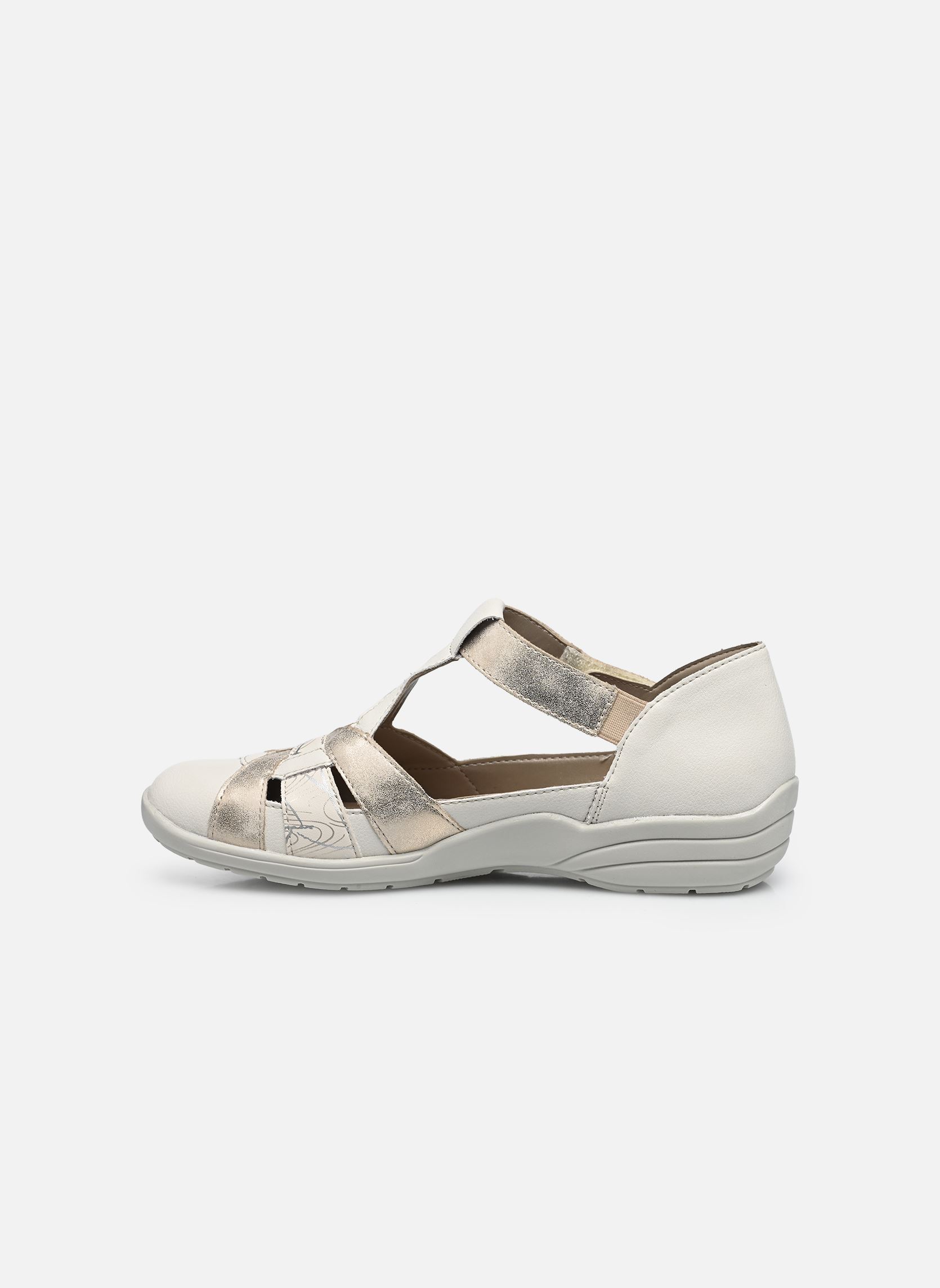 Platte sandalen R7601 dames wit Remonte Platte sandalen R7601 dames wit OFFWHITE/MUSCHEL/PORZELLAN/ALL