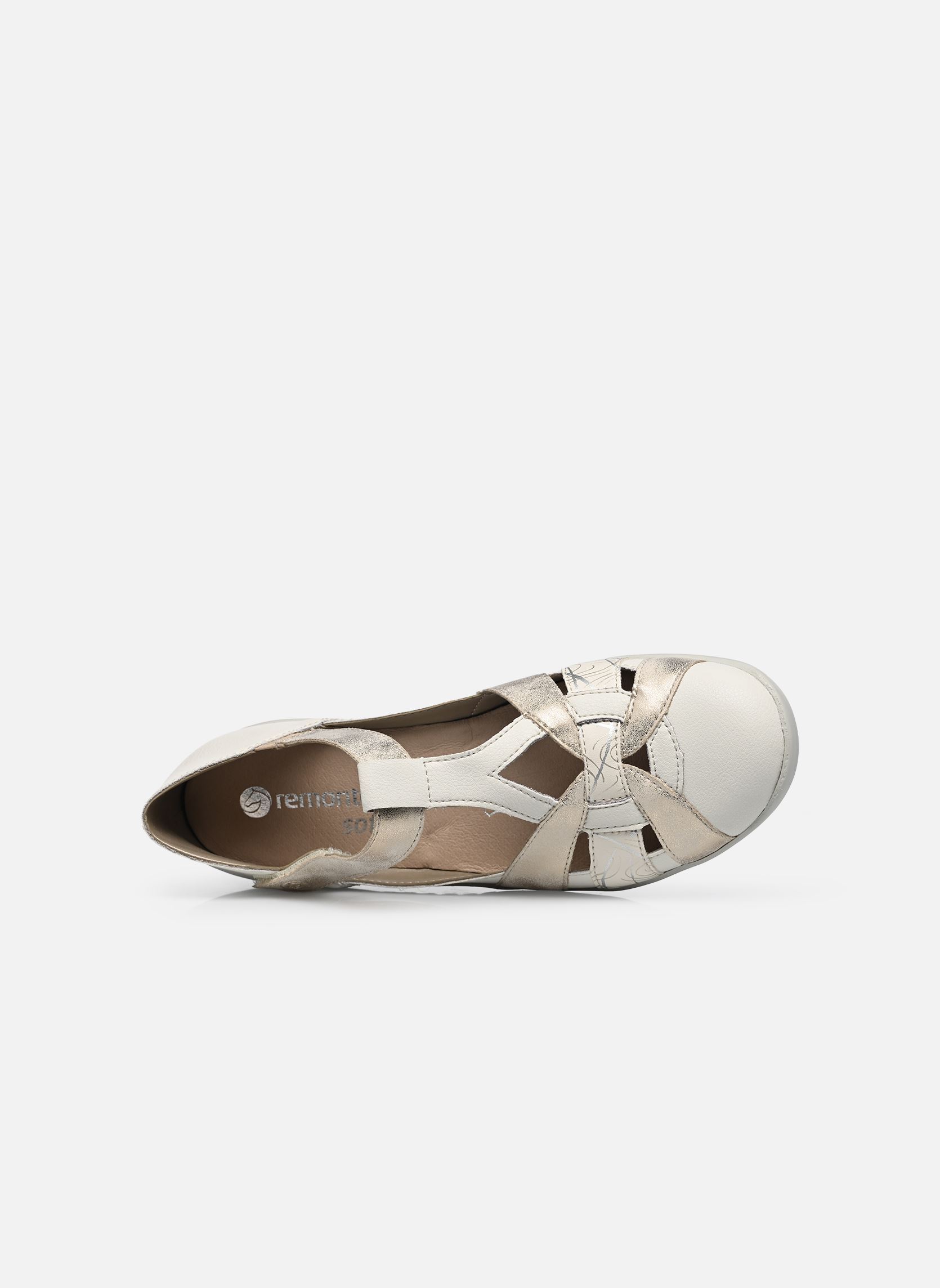 Platte sandalen R7601 dames wit Remonte Platte sandalen R7601 dames wit OFFWHITE/MUSCHEL/PORZELLAN/ALL