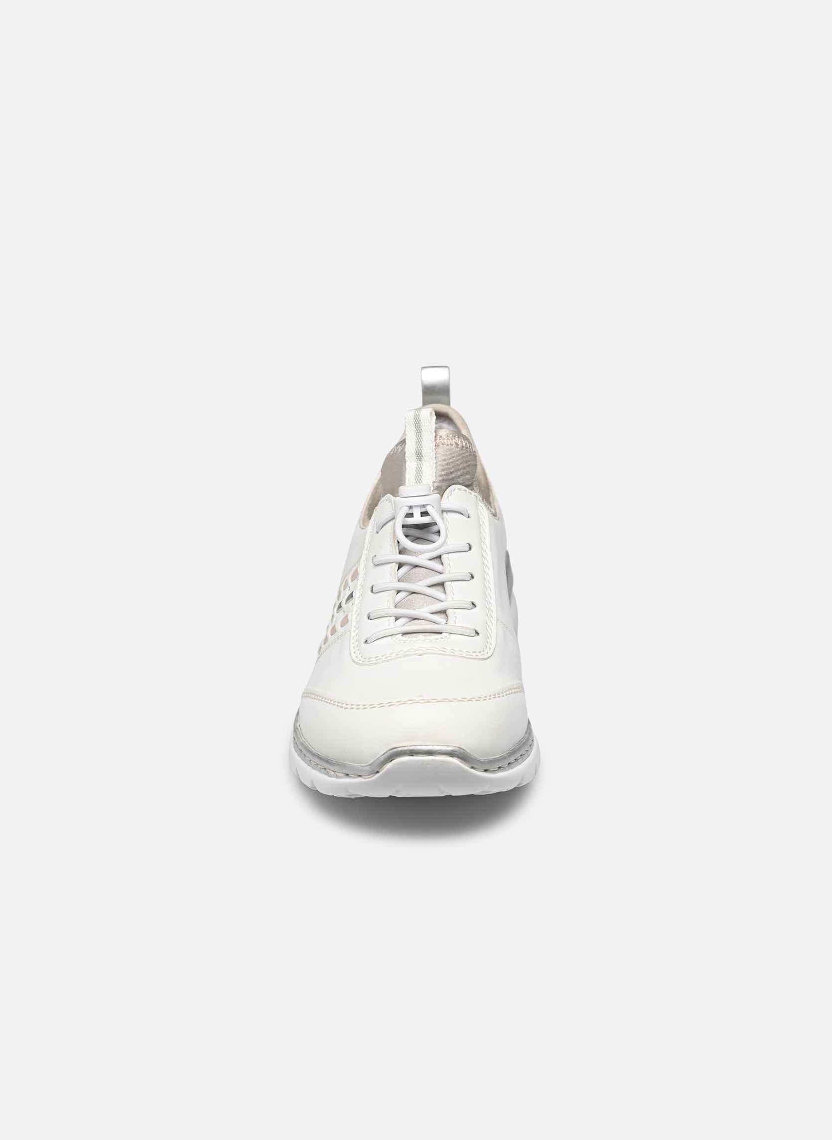 Lage sneakers L3259 dames wit Rieker Lage sneakers L3259 dames wit weiss/rose/silver/perlcloud