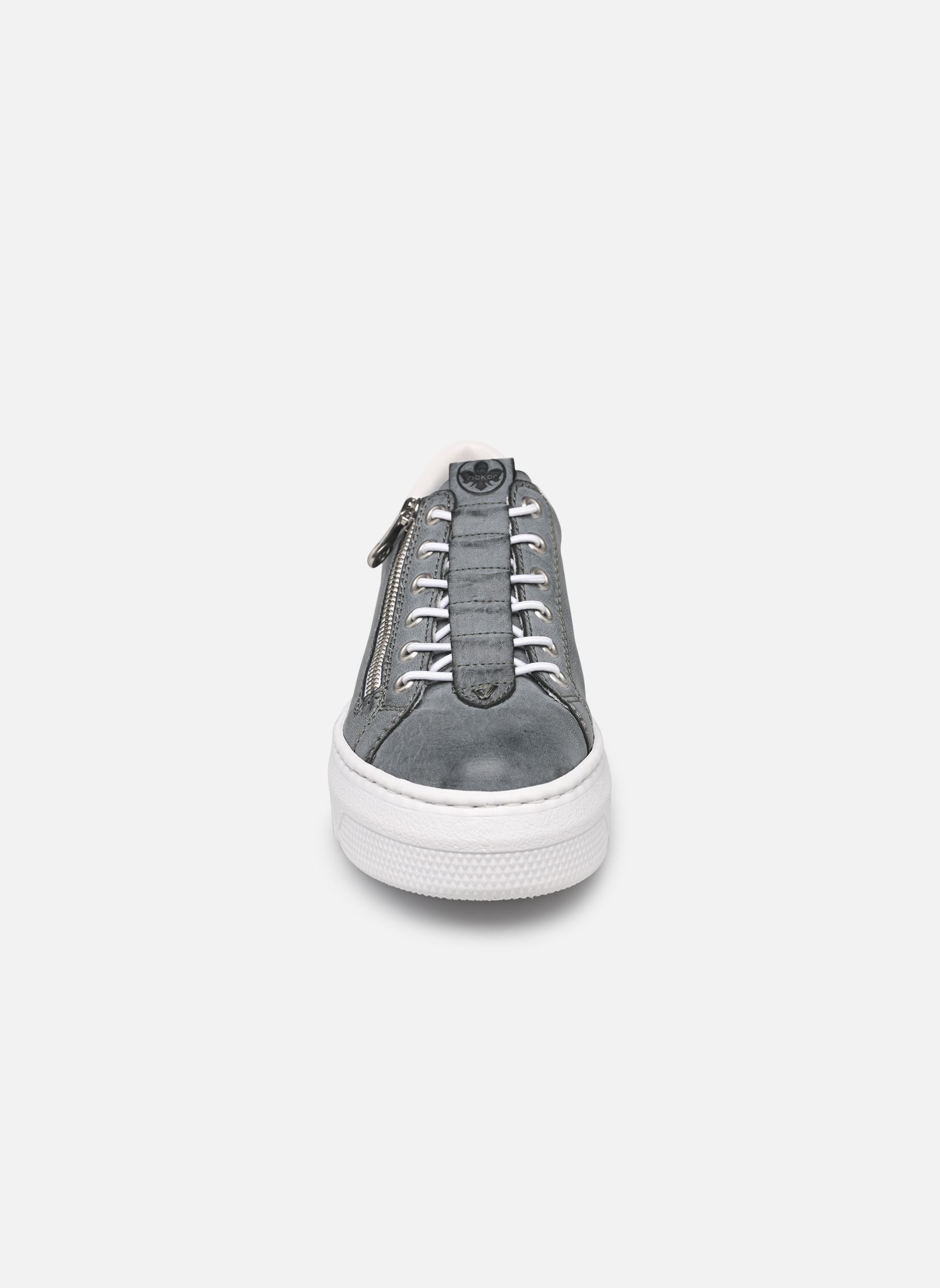 Sleehak sneakers M1953 dames blauw Rieker Sleehak sneakers M1953 dames blauw ATLANTIC/BEIGE-GOLD