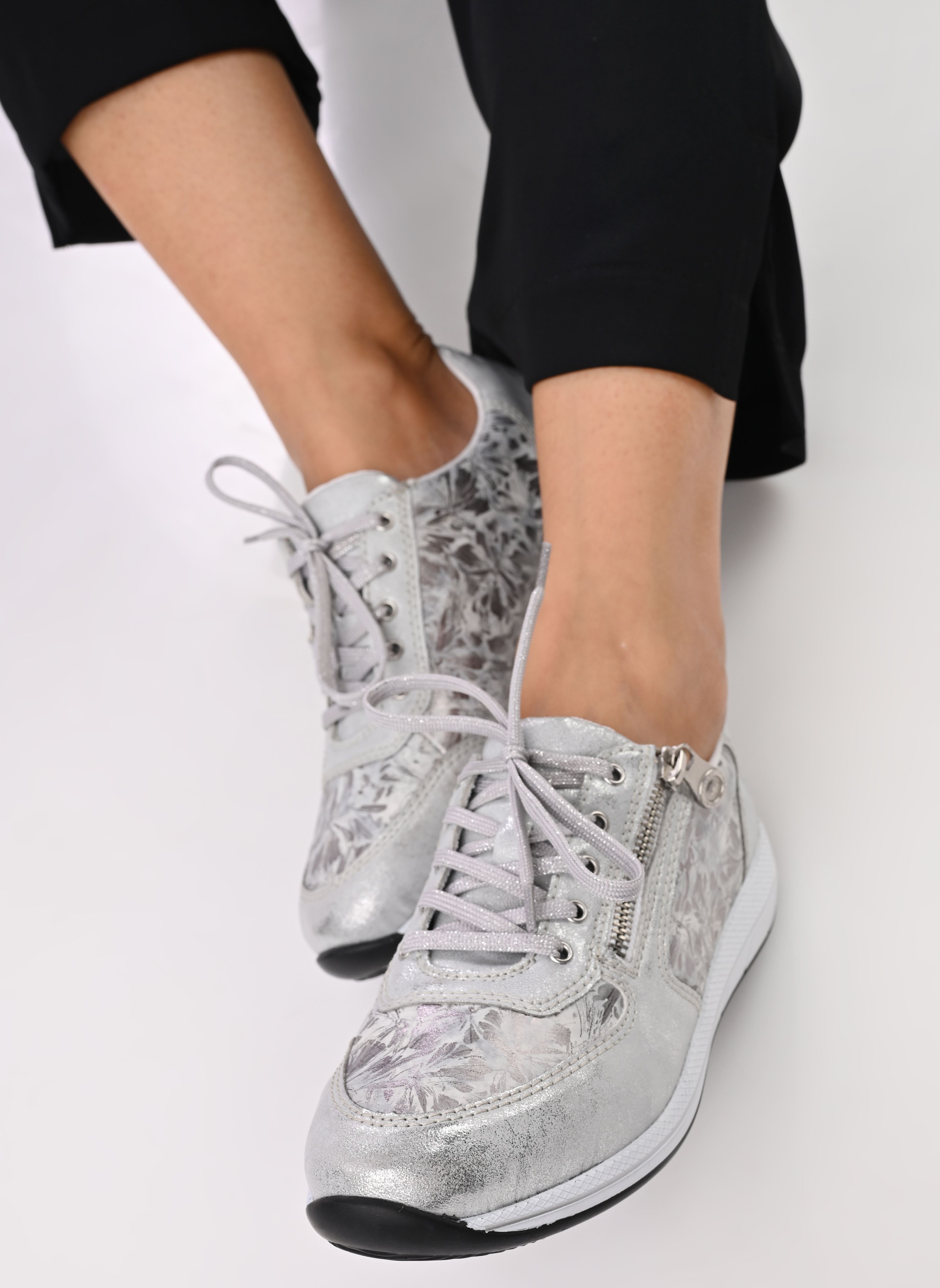 Baskets Femme Rieker N1112 - Semelle Intérieure Interchangeable - Confort Et Style Au Quotidien