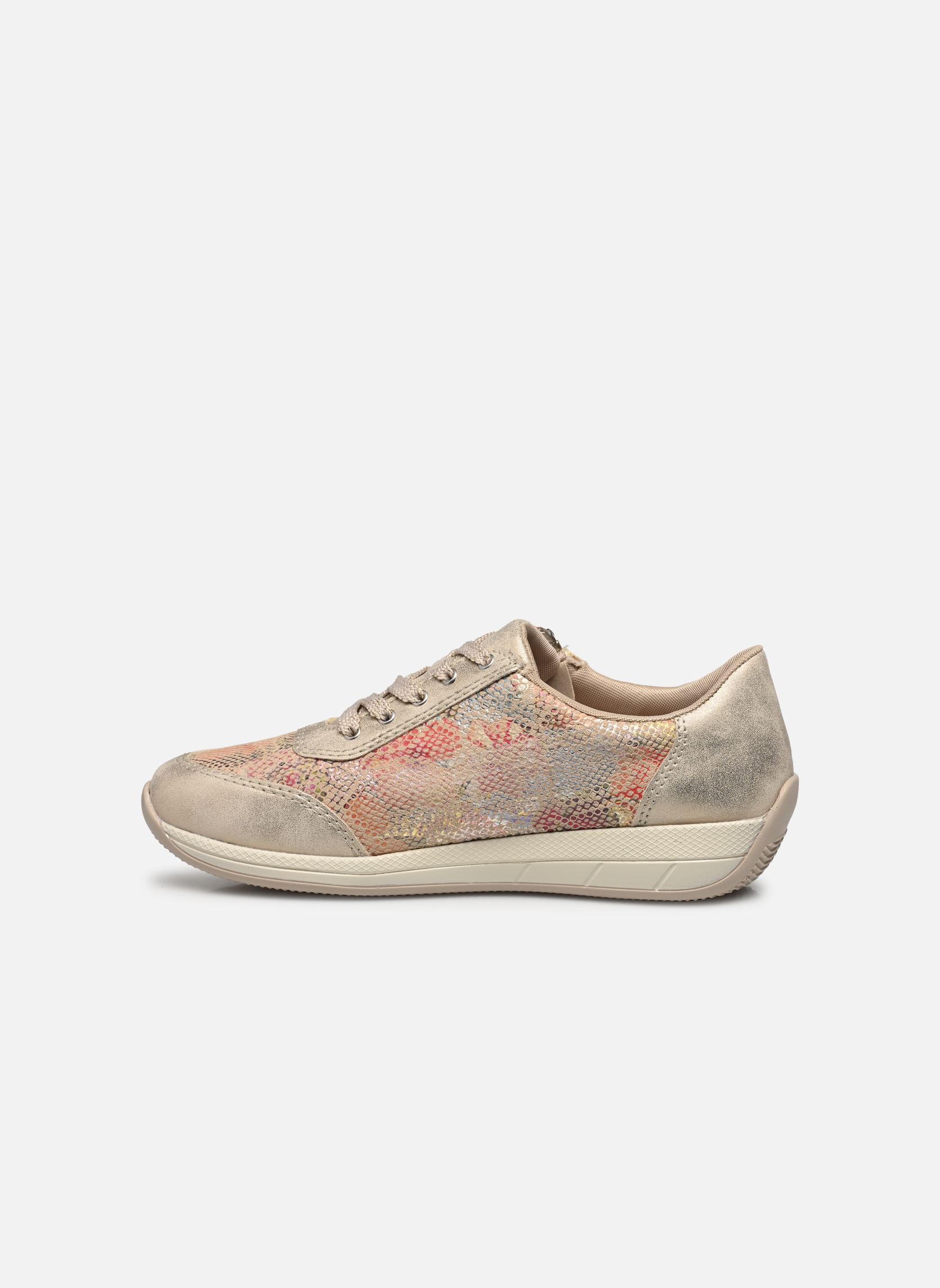 Baskets basses N1112 femme beige Rieker Baskets basses N1112 femme beige muschel/beige-multi