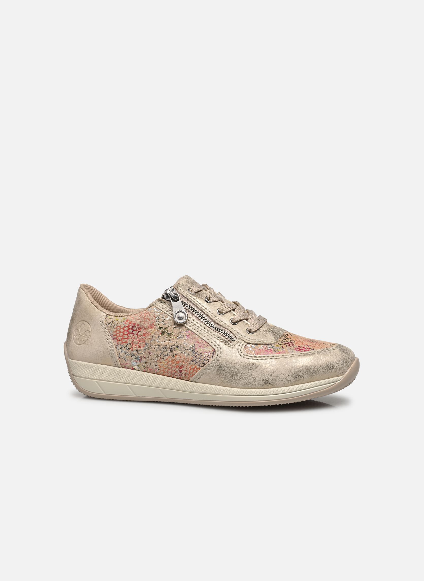 Baskets basses N1112 femme beige Rieker Baskets basses N1112 femme beige muschel/beige-multi