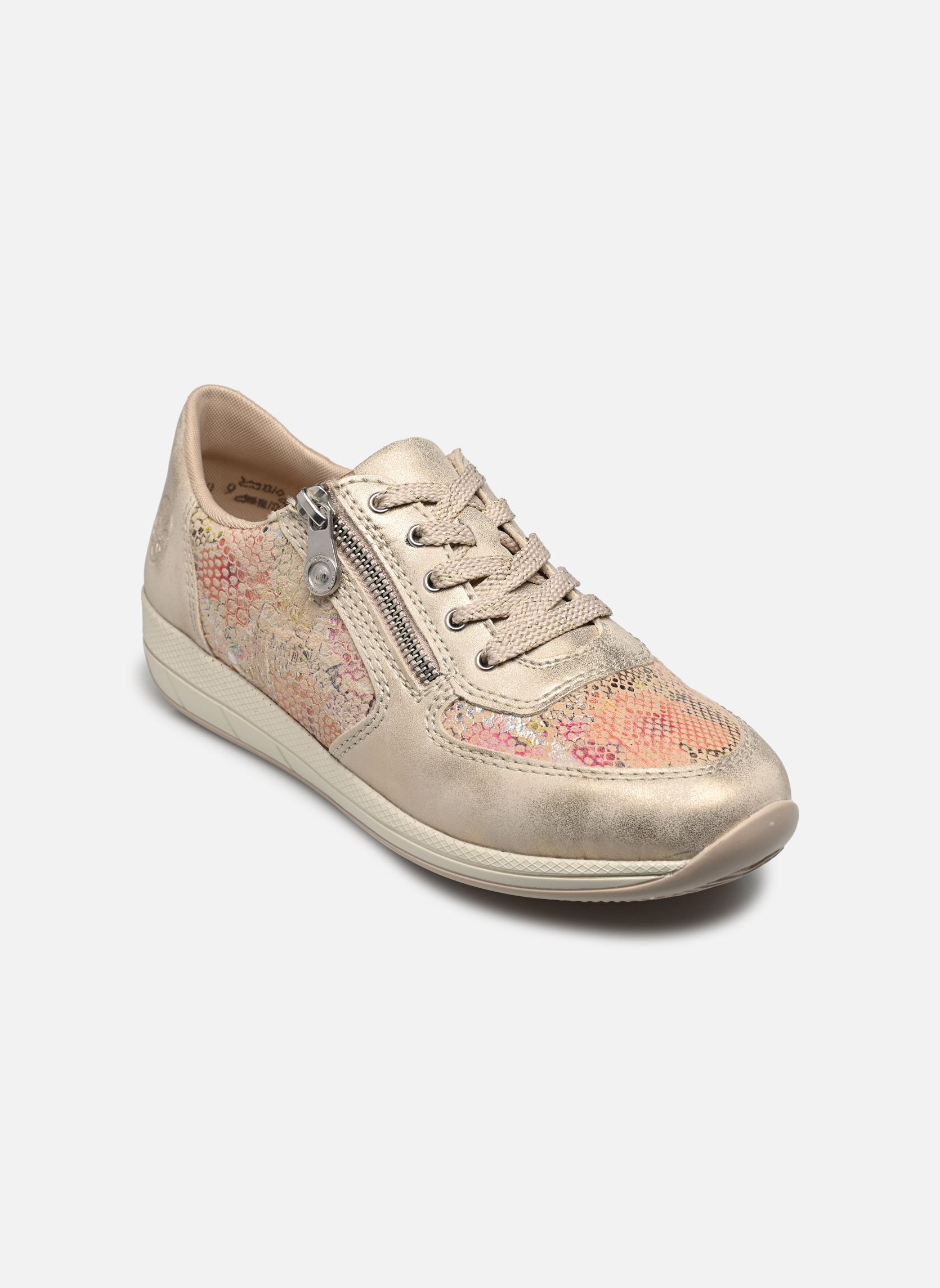 Baskets basses N1112 femme beige Rieker Baskets basses N1112 femme beige muschel/beige-multi