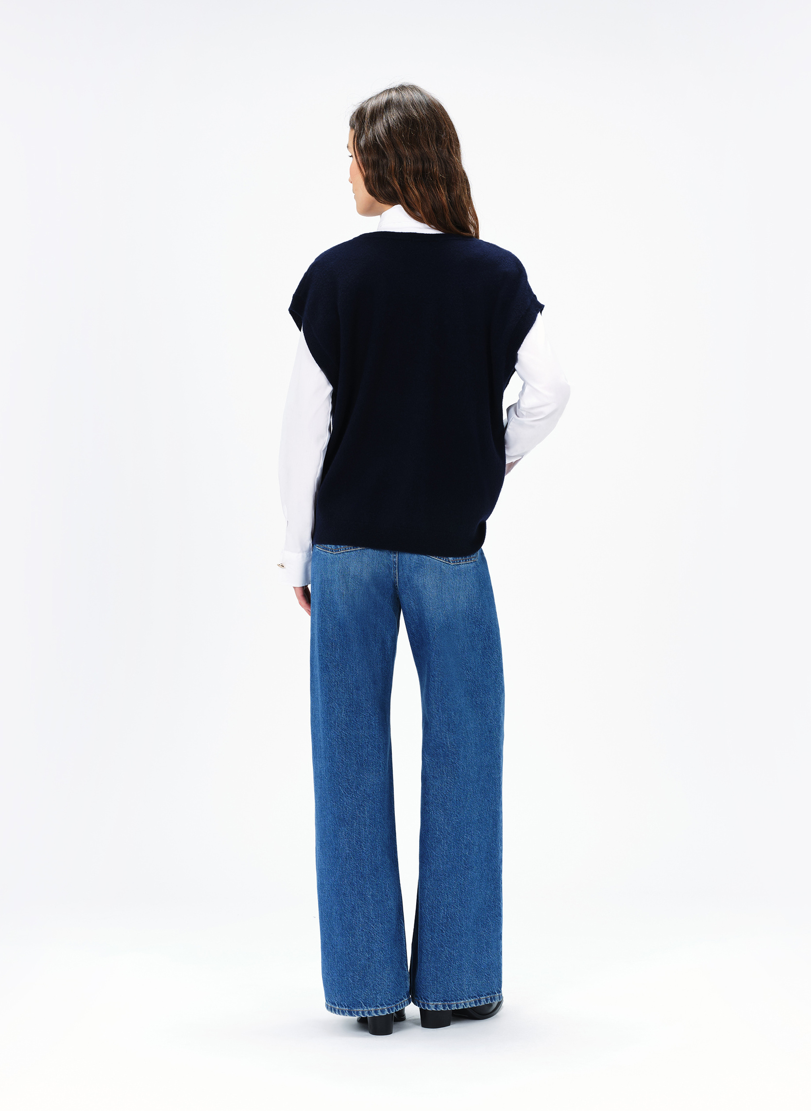 Pulls Pulls - 232K-MATHILDE femme bleu Caroll Pulls Pulls - 232K-MATHILDE femme bleu Bleu marine
