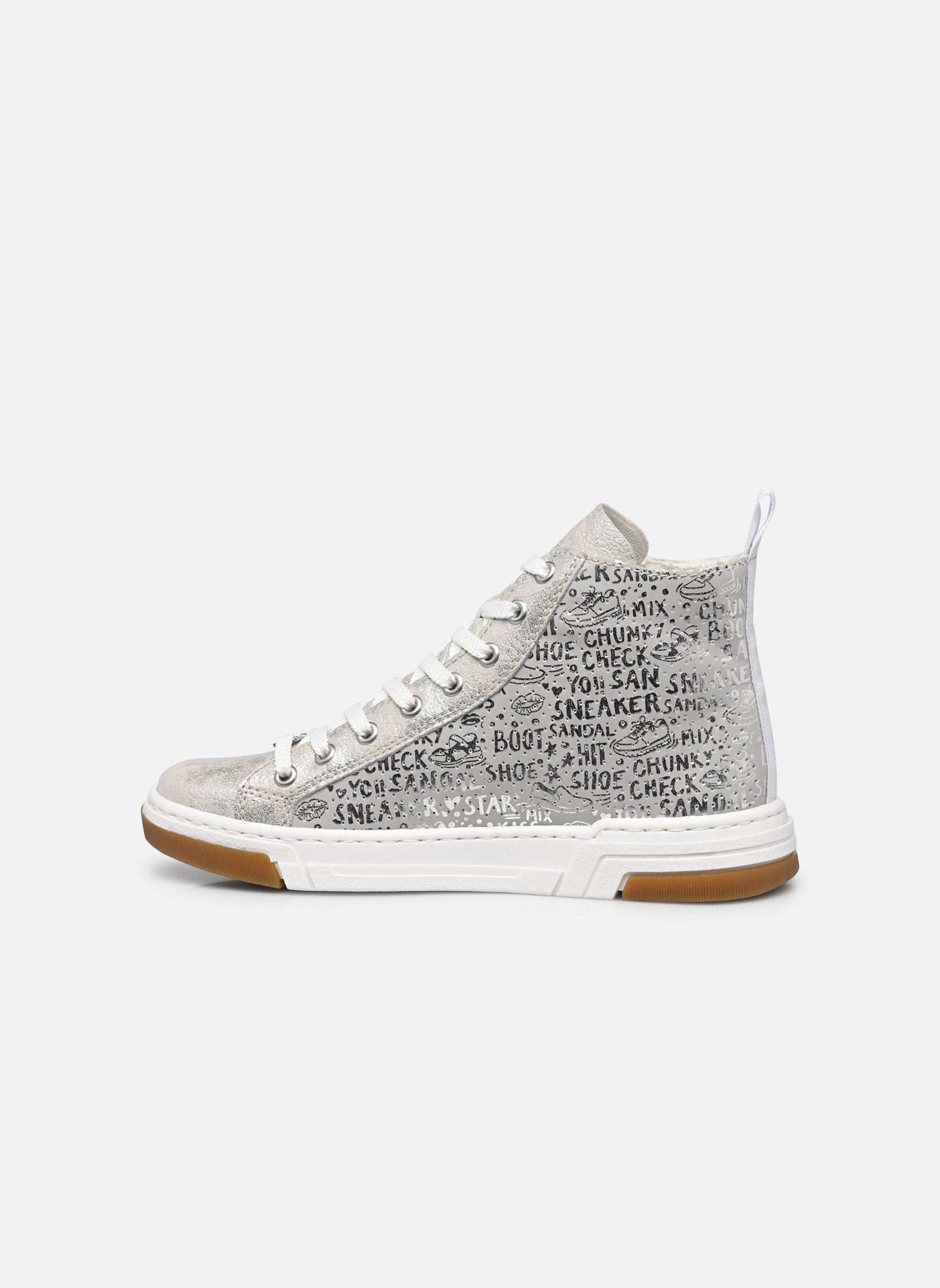 Print sneakers N3945 dames zilver Rieker Print sneakers N3945 dames zilver FOG-SILVER/FROST-SILVER