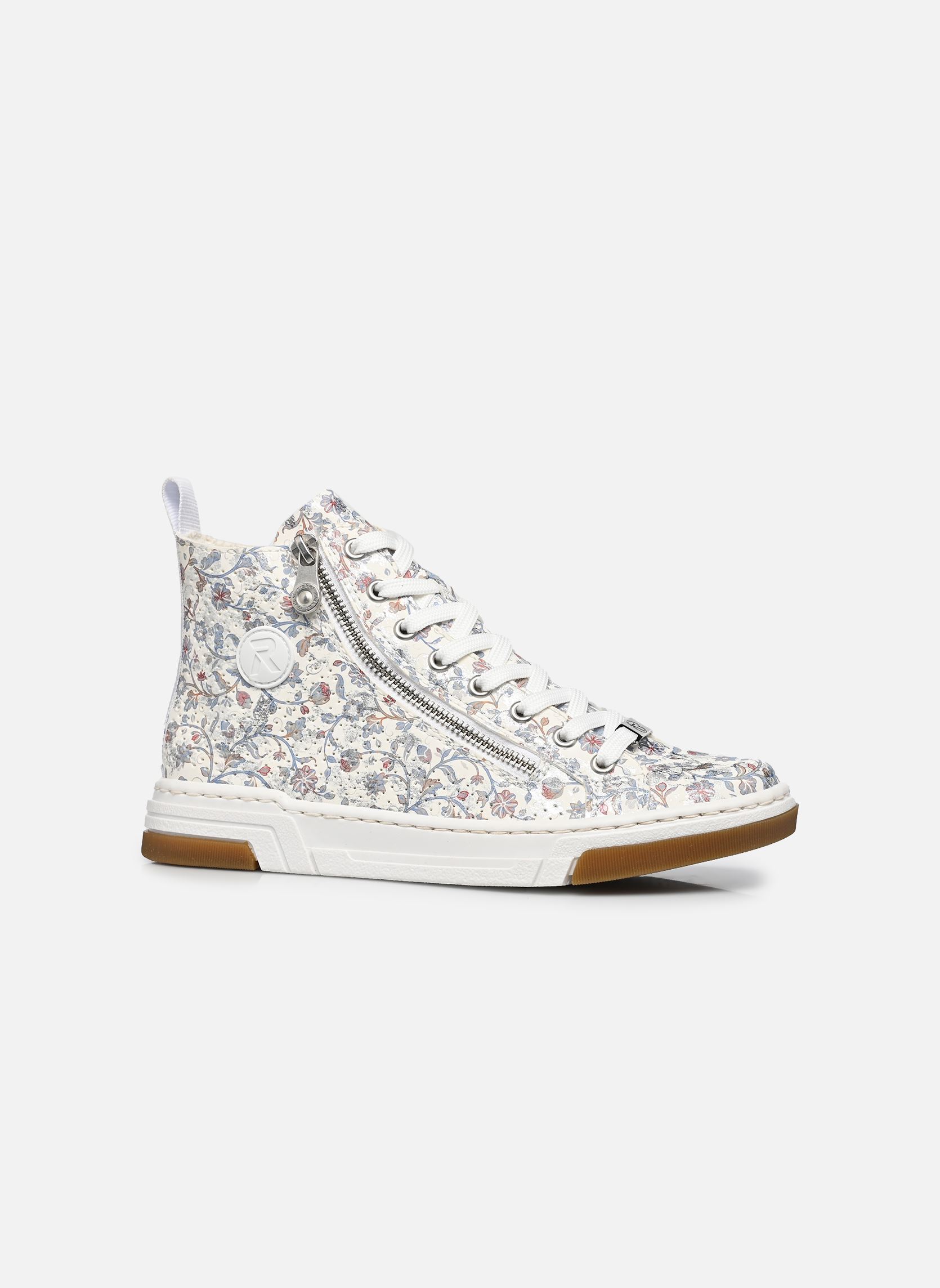 Print sneakers N3945 dames wit Rieker Print sneakers N3945 dames wit WEISS-MULTI