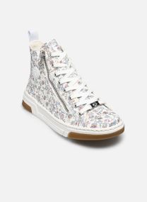 Print sneakers N3945 dames zilver
