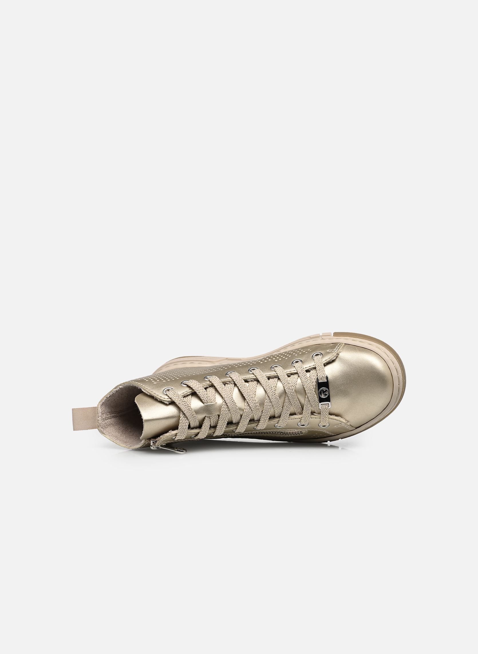 Print sneakers N3945 dames goud en brons Rieker Print sneakers N3945 dames goud en brons PALEGOLD