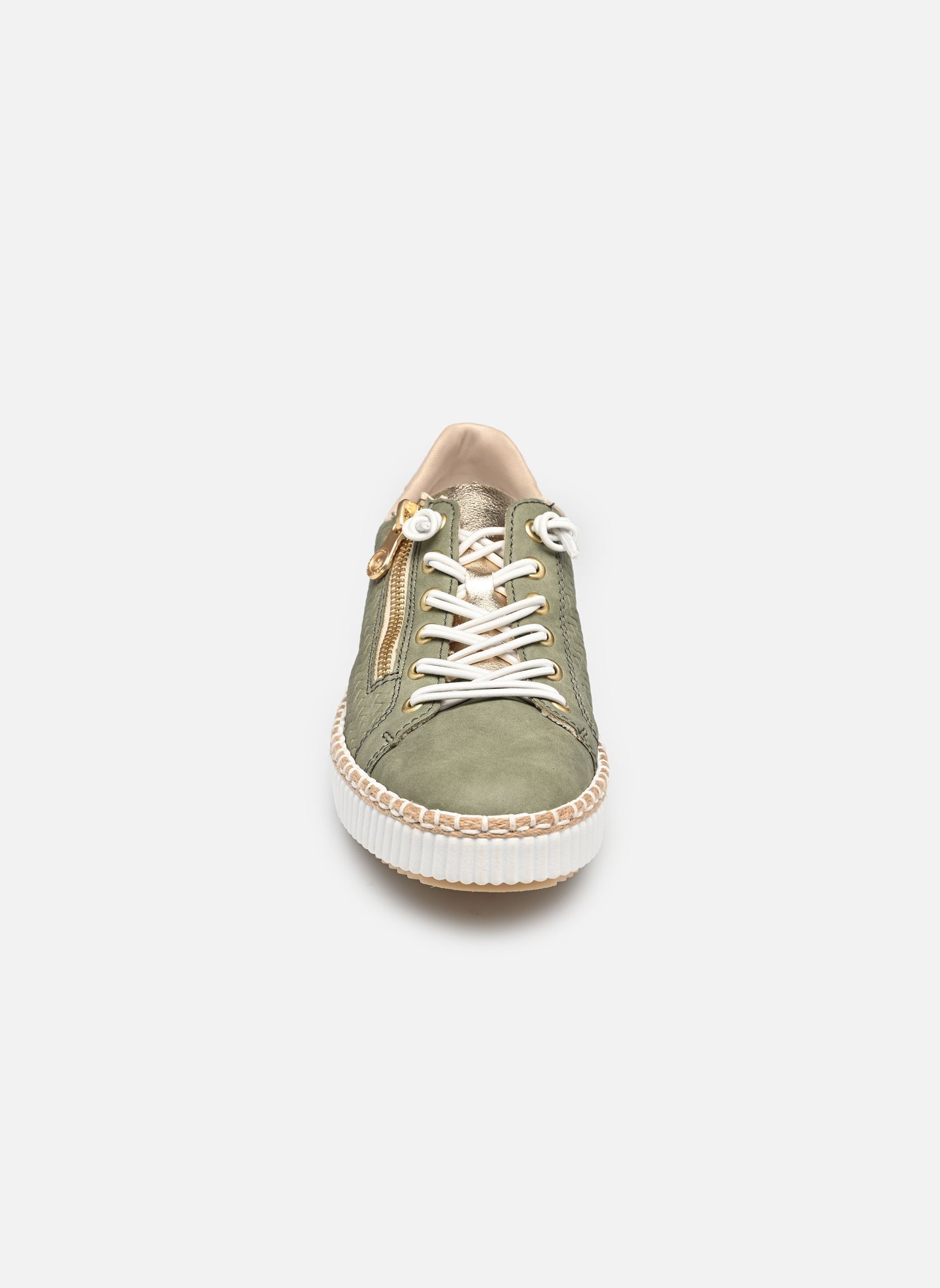 Lage sneakers M2940 dames groen Rieker Lage sneakers M2940 dames groen SCHILF/LIGHTGOLD