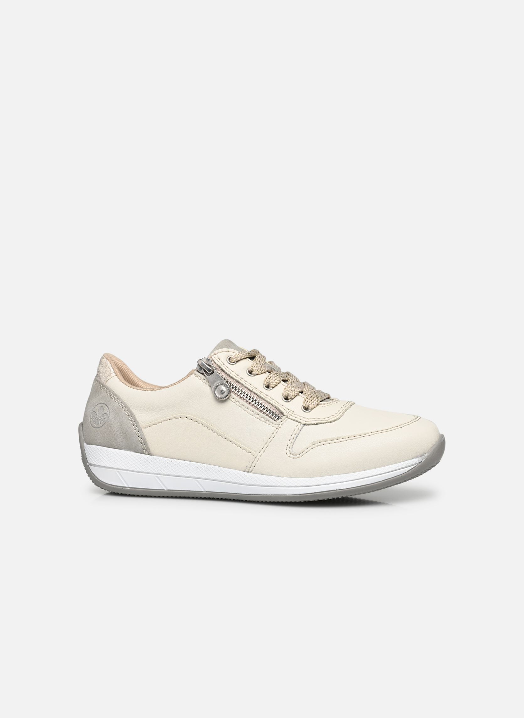 Niedrige Sneaker N1100 damen beige Rieker Niedrige Sneaker N1100 damen beige offwhite/offwhite/cement/beige