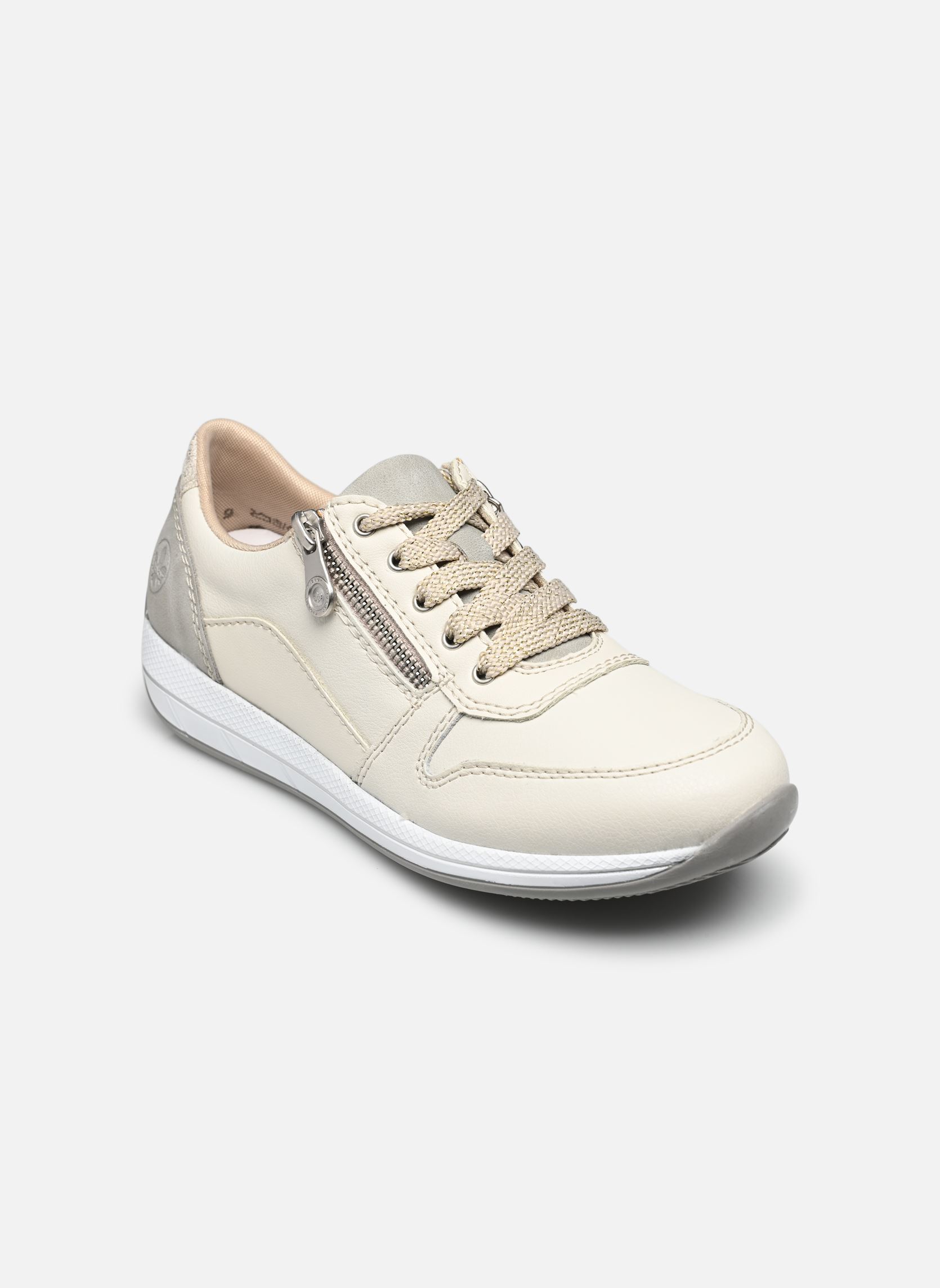 Niedrige Sneaker N1100 damen beige Rieker Niedrige Sneaker N1100 damen beige offwhite/offwhite/cement/beige