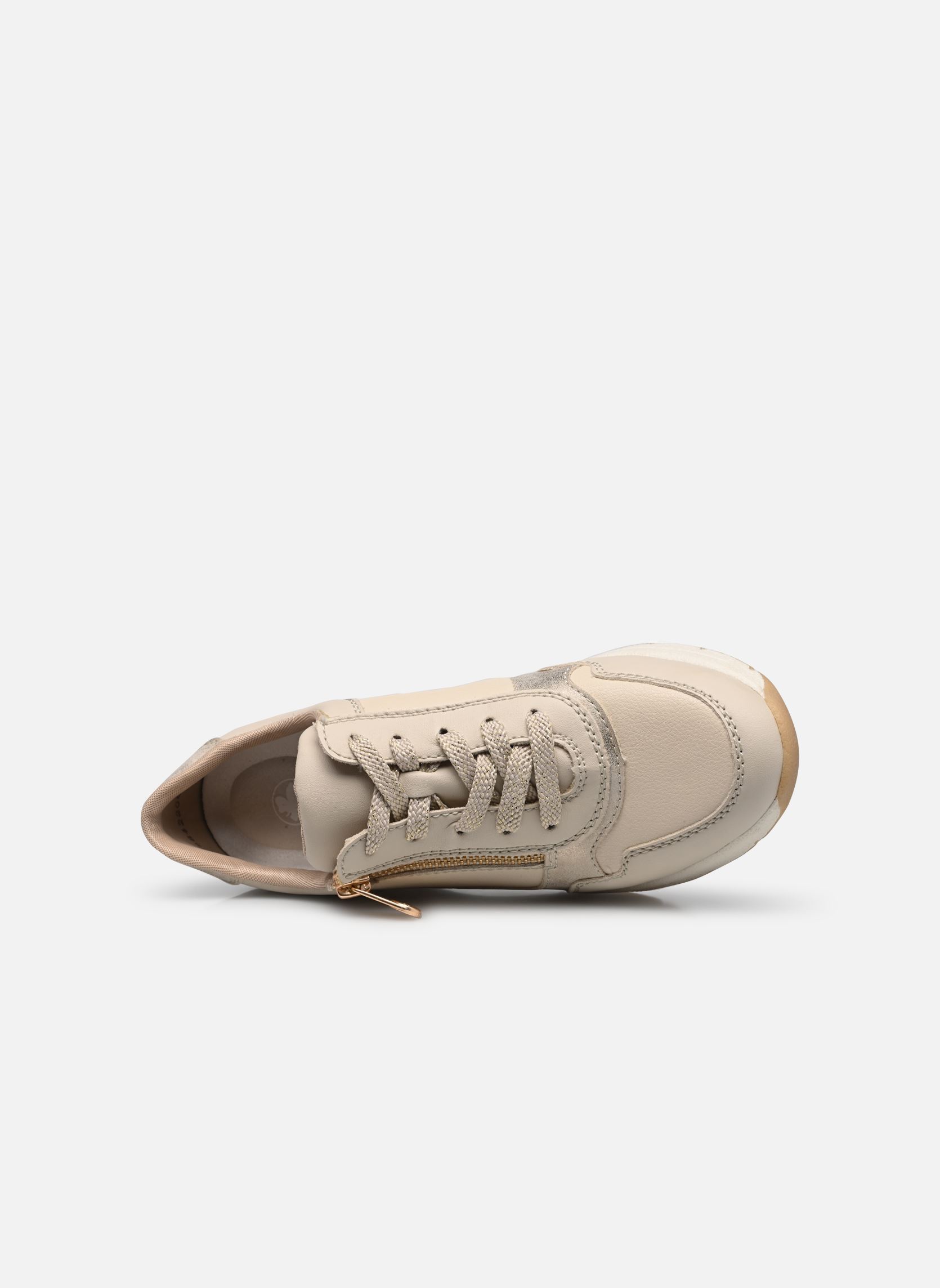 Sleehak sneakers N9301 dames beige Rieker Sleehak sneakers N9301 dames beige PERLE/PEBBLE/MUSCHEL