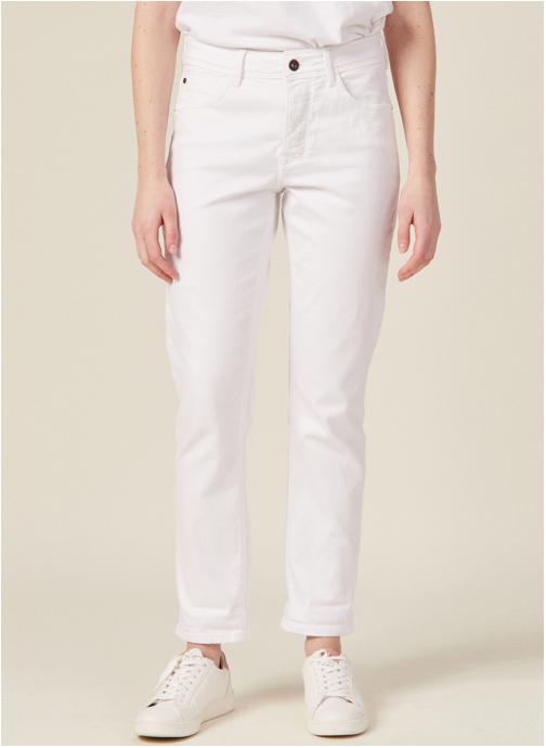 Bonobo Jeans droit PARIS-GIRL femme blanc