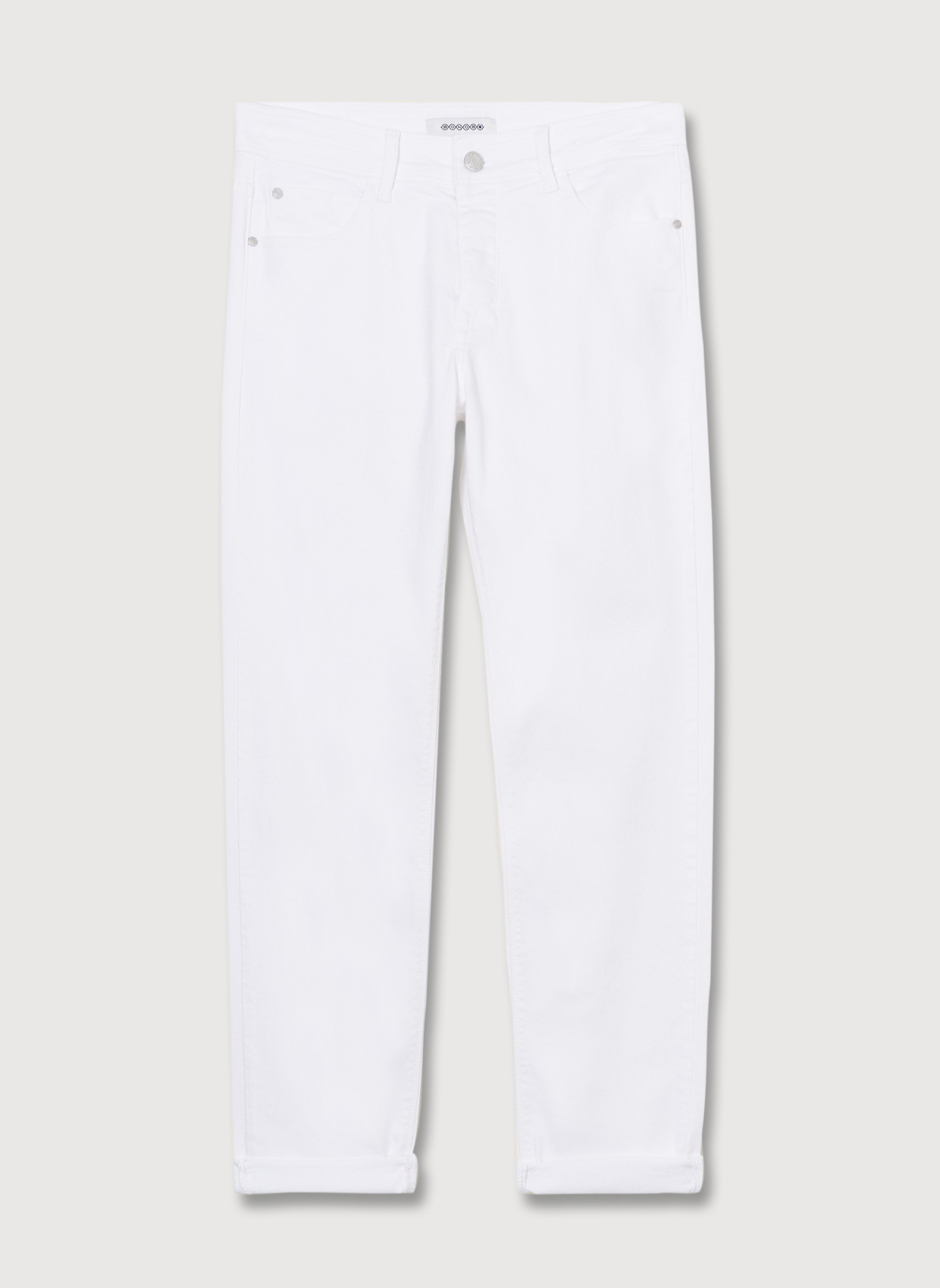 Jeans droit PARIS-GIRL femme blanc Bonobo Jeans droit PARIS-GIRL femme blanc Blanc