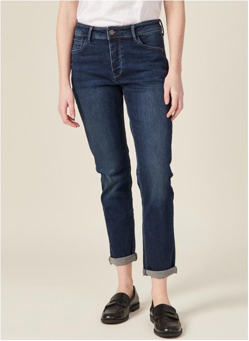 Bonobo Jeans droit PARIS-GIRL femme bleu