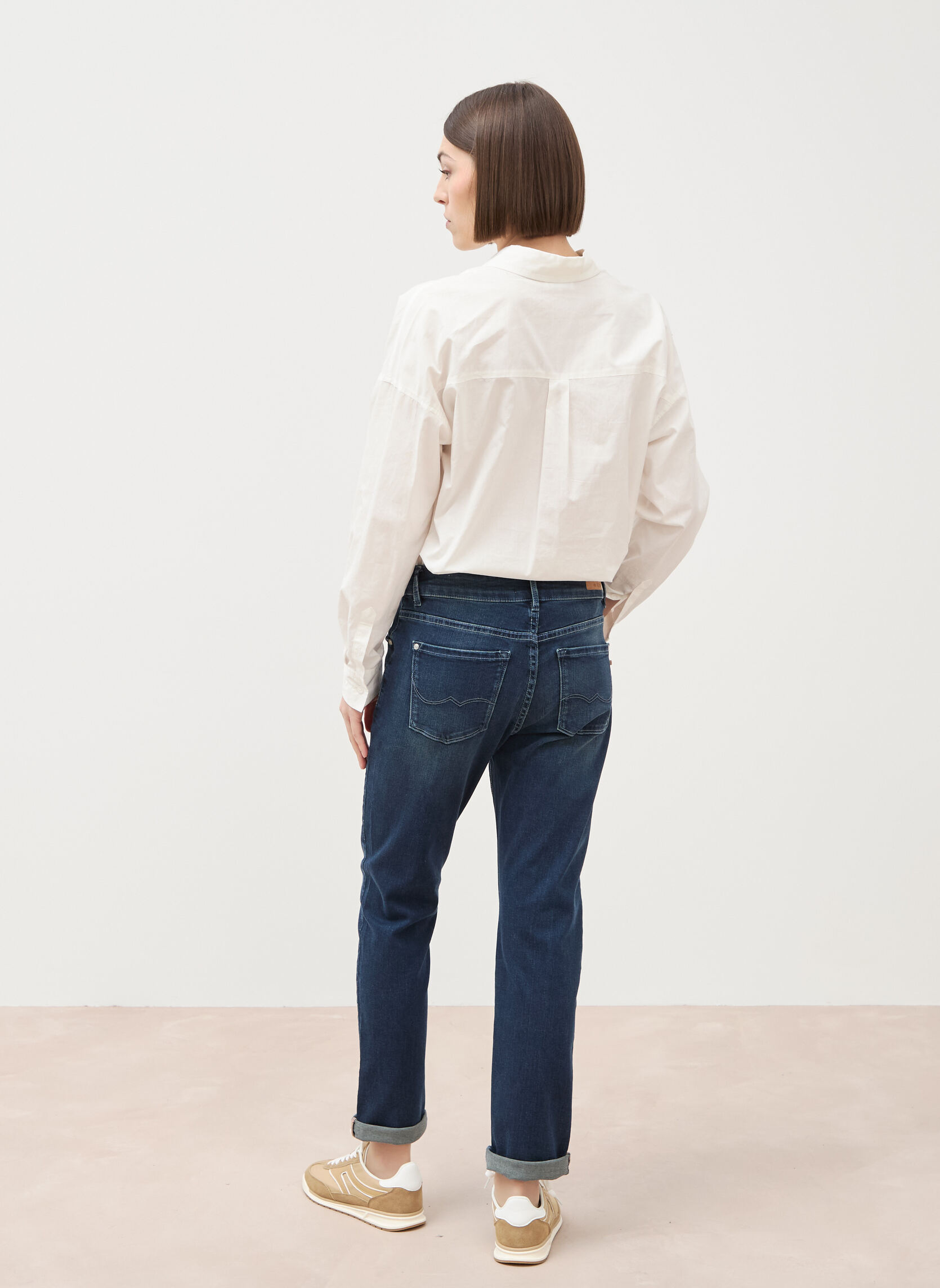 Jeans droit PARIS-GIRL femme bleu Bonobo Jeans droit PARIS-GIRL femme bleu Bleu