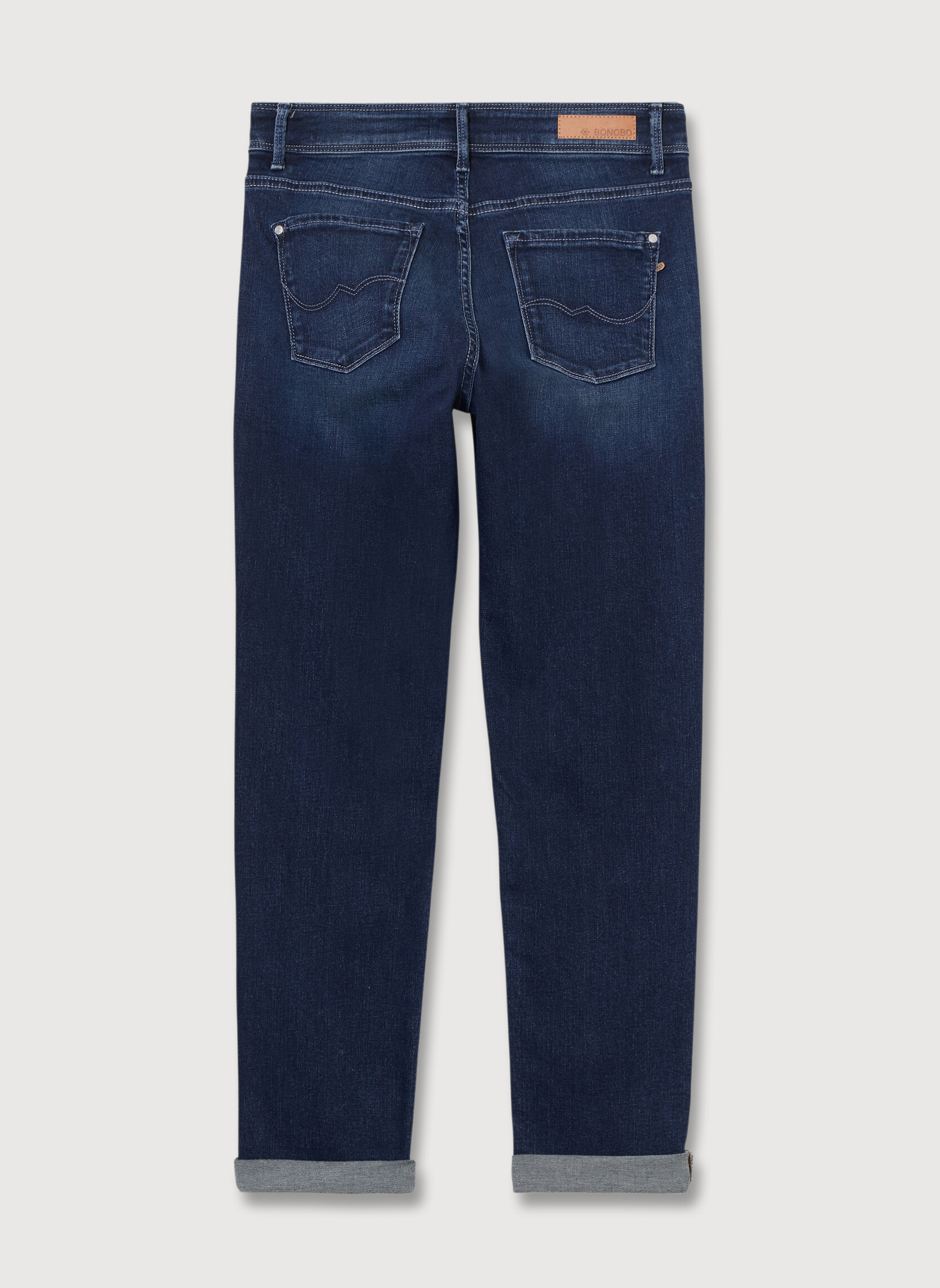 Jeans droit PARIS-GIRL femme bleu Bonobo Jeans droit PARIS-GIRL femme bleu Bleu