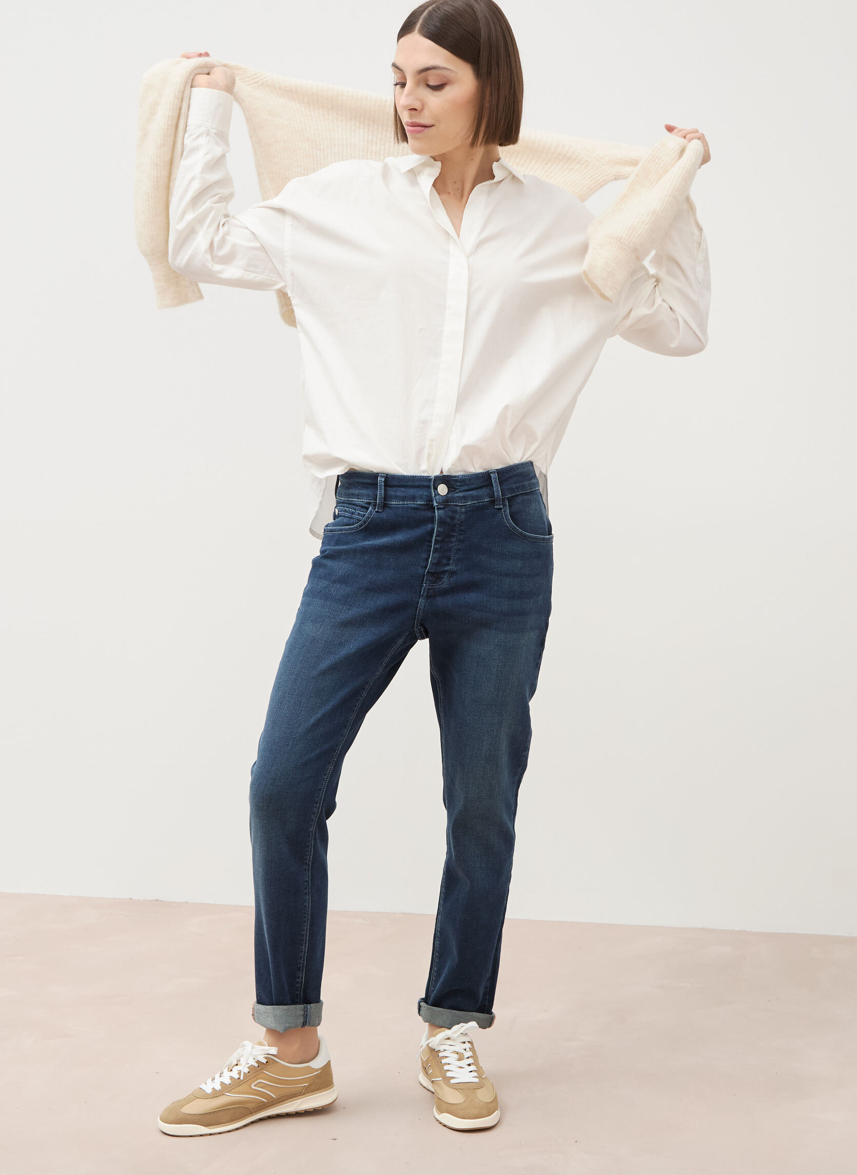 Jeans droit PARIS-GIRL femme bleu Bonobo Jeans droit PARIS-GIRL femme bleu Bleu