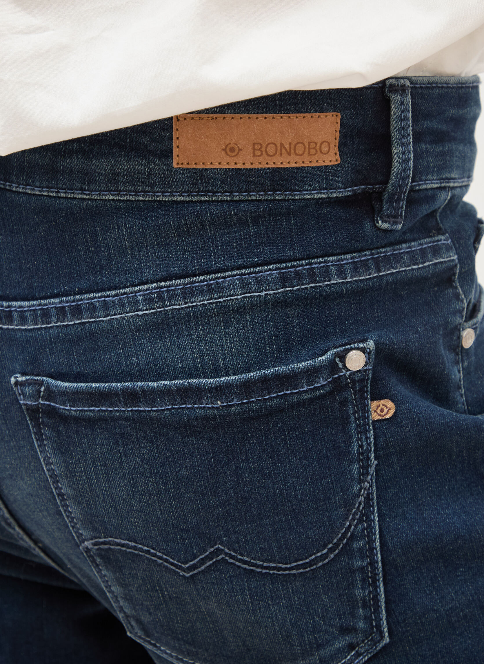 Jeans droit PARIS-GIRL femme bleu Bonobo Jeans droit PARIS-GIRL femme bleu Bleu