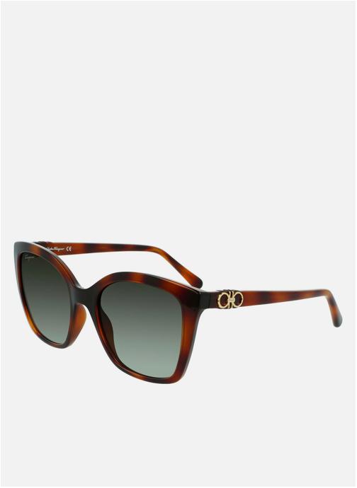 Salvatore Ferragamo Lunettes de soleil femme marron