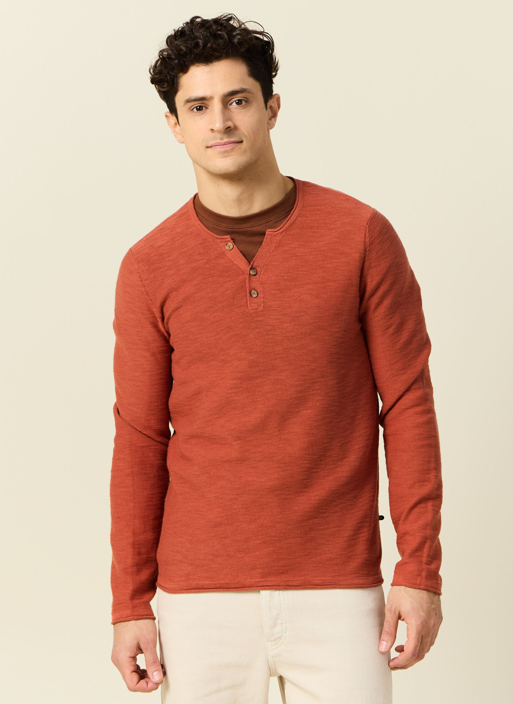 Pulls SUMPULH homme orange Bonobo Pulls SUMPULH homme orange Orange