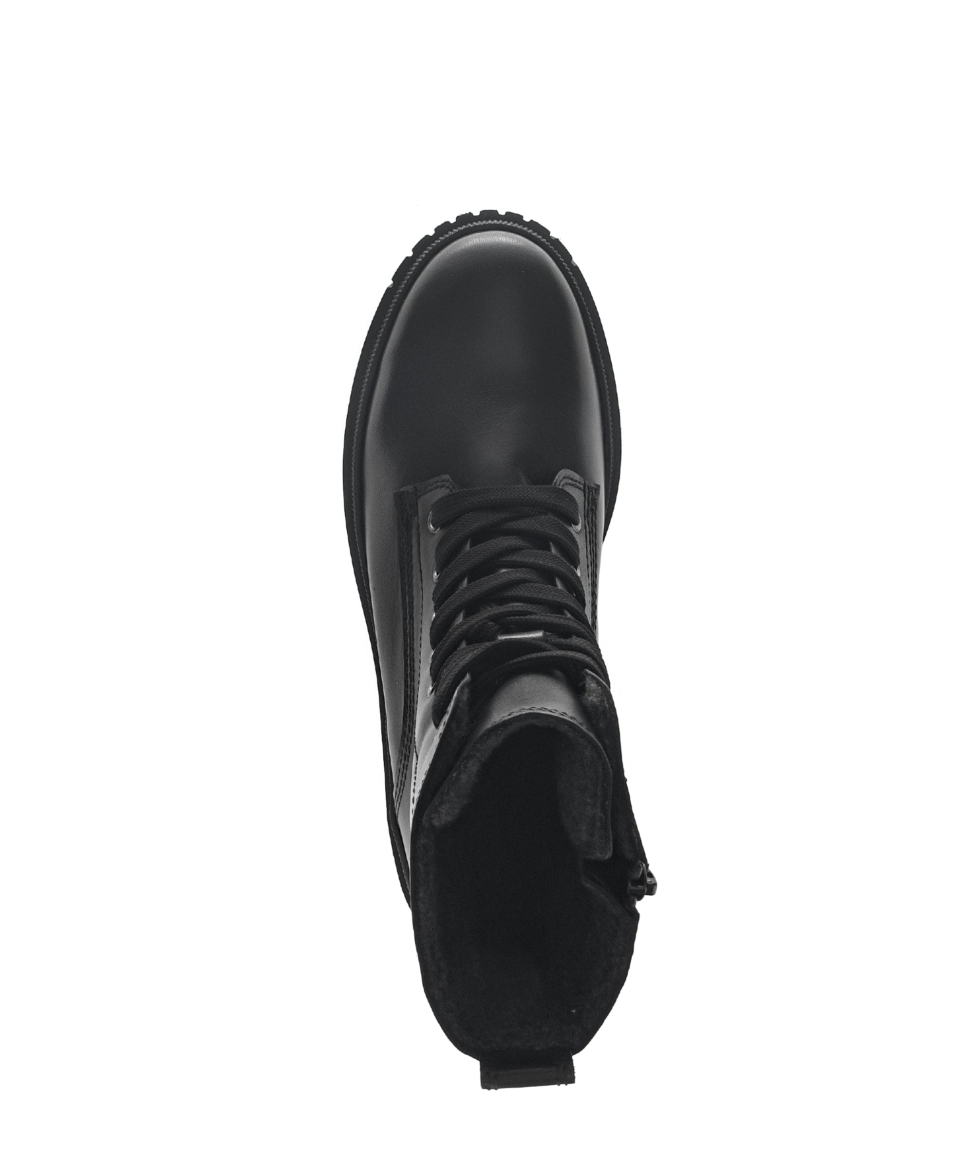 Bottines basses Bottines à lacets noires en cuir lisse femme noir Gabor Bottines basses Bottines à lacets noires en cuir lisse femme noir black